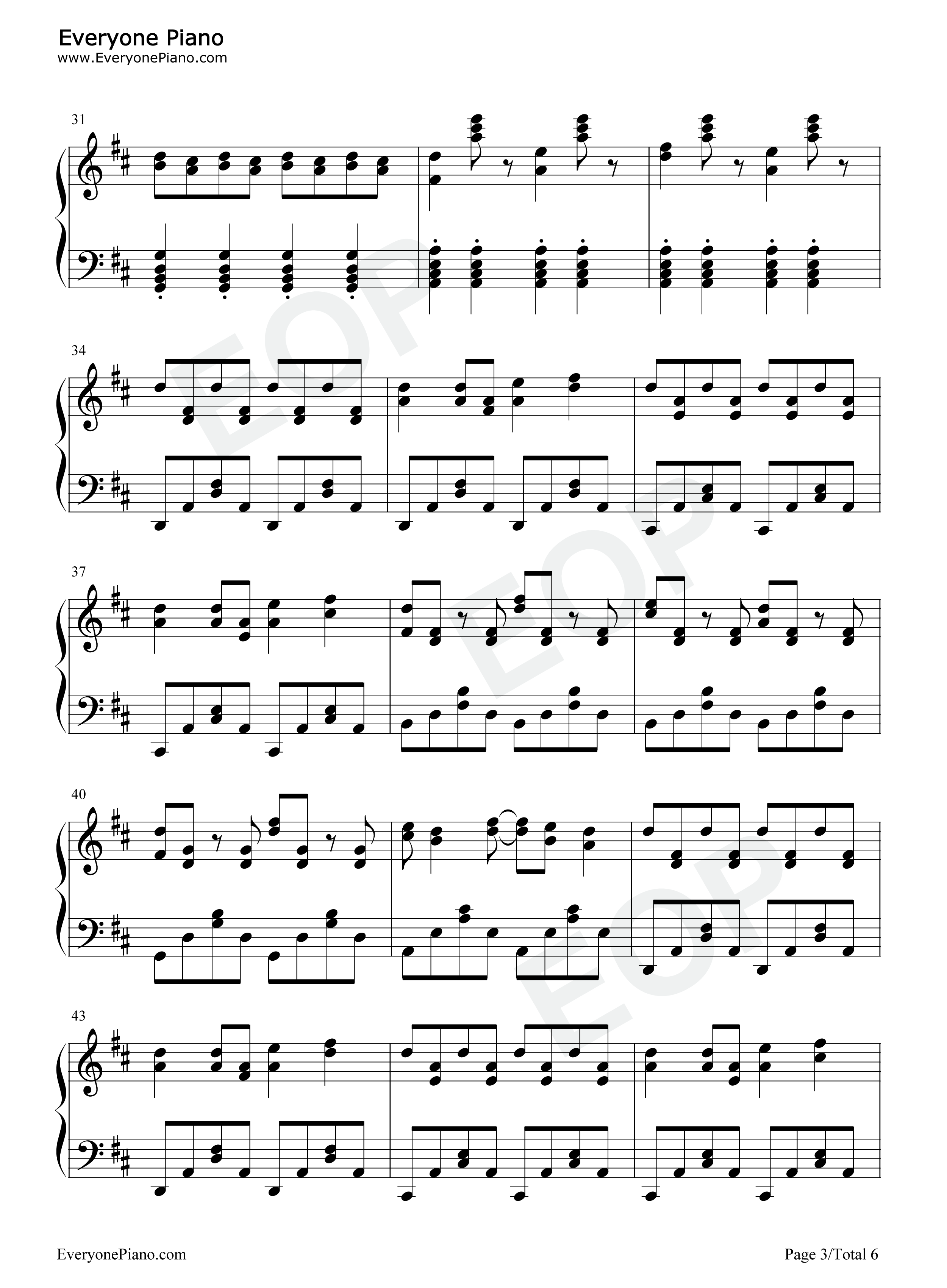 我要夏天钢琴谱_周杰伦_杨瑞代