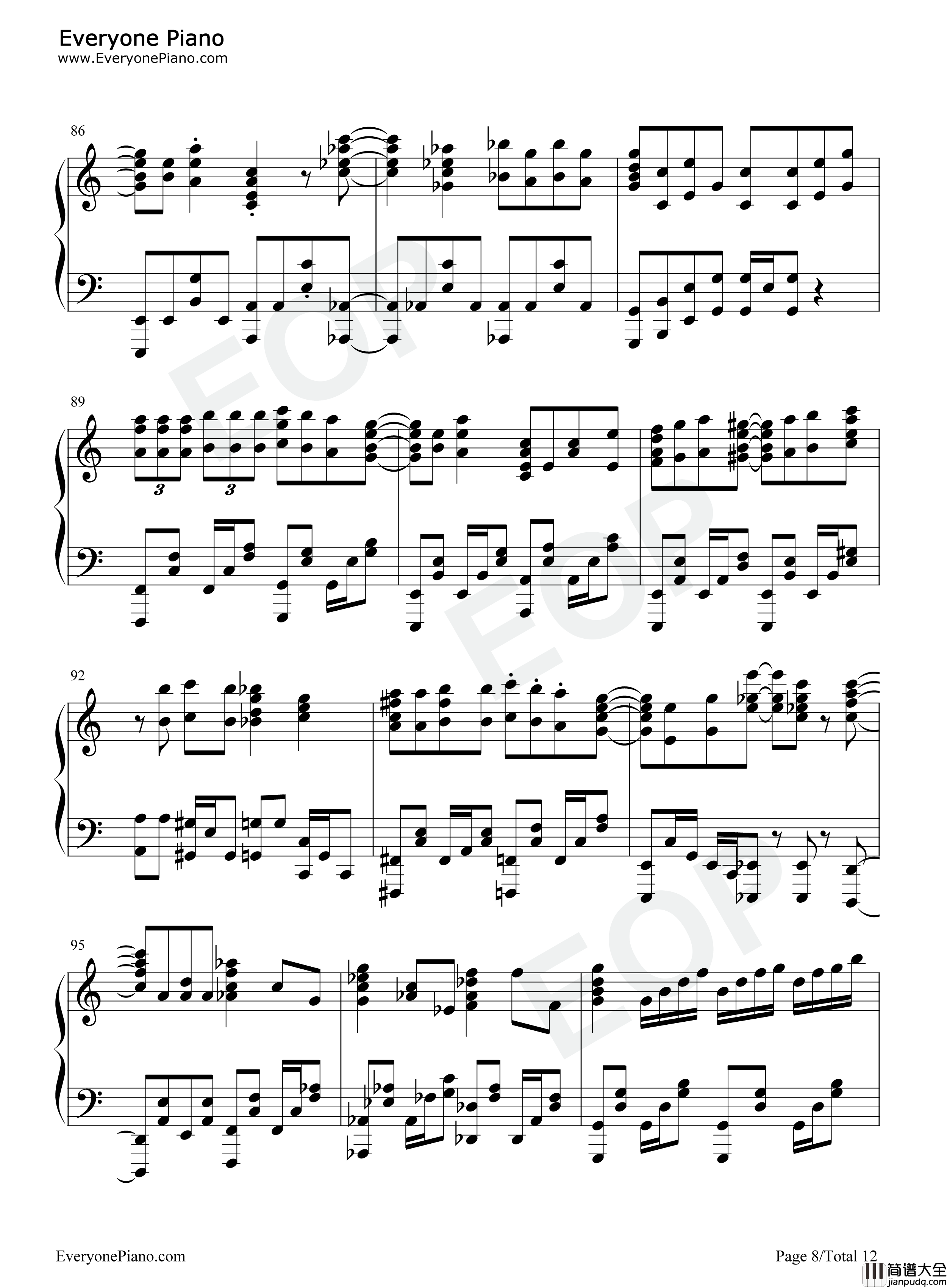 つまりはいつもくじけない钢琴谱_NEGI☆U