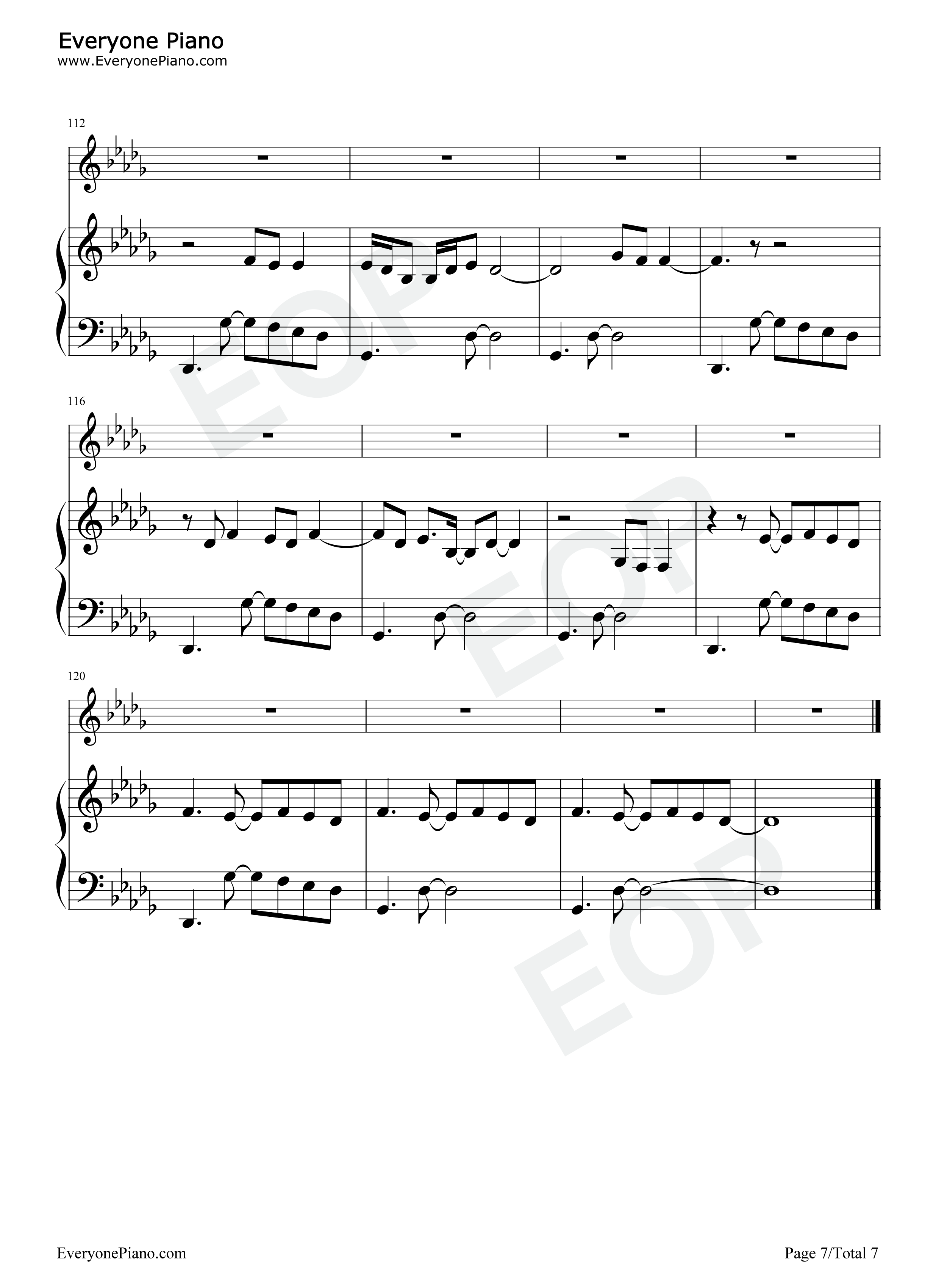 Evermore钢琴谱_Taylor_Swift_Bon_Iver