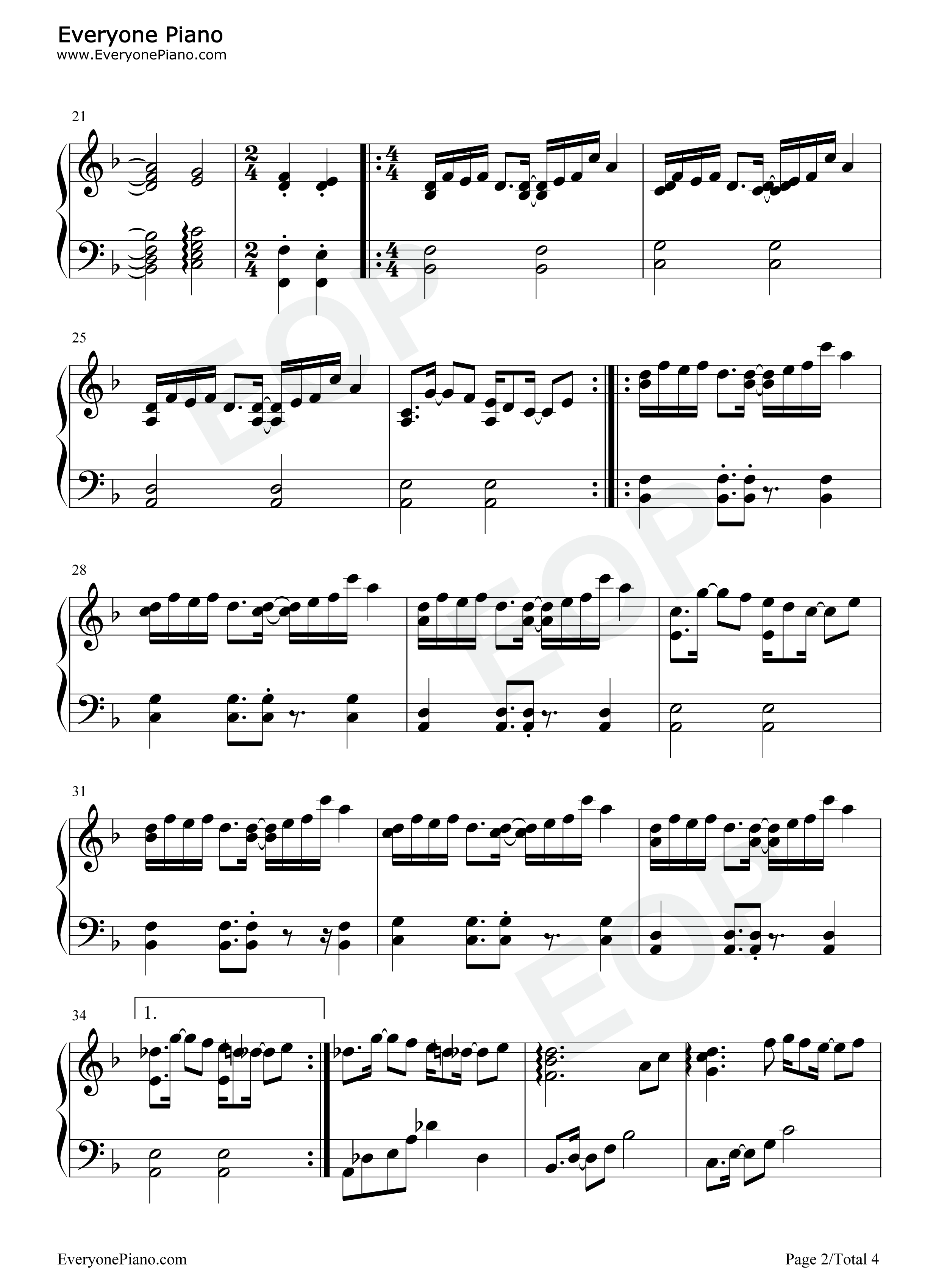 Bergentrückung钢琴谱_Toby_Fox