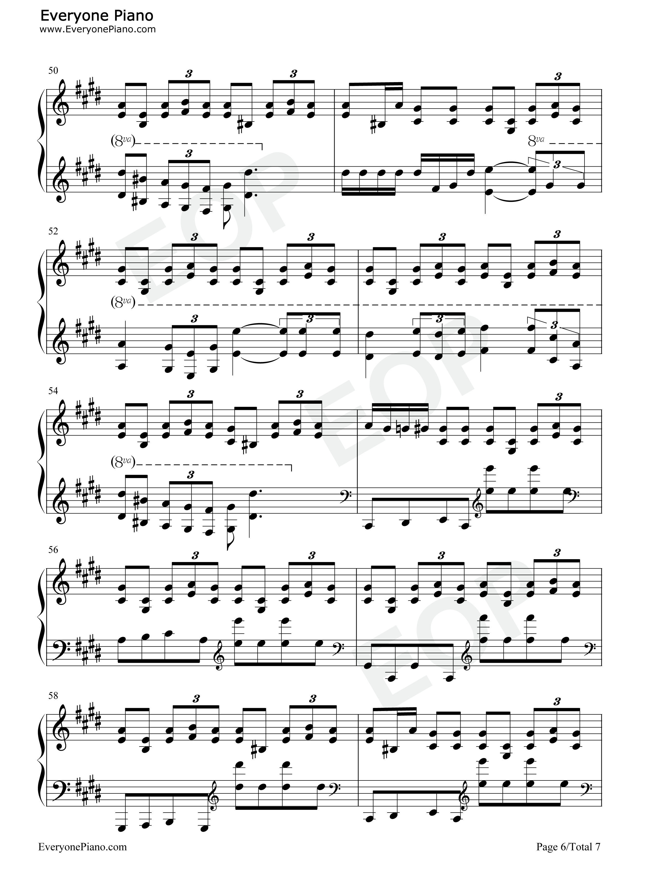 将军钢琴谱_周杰伦