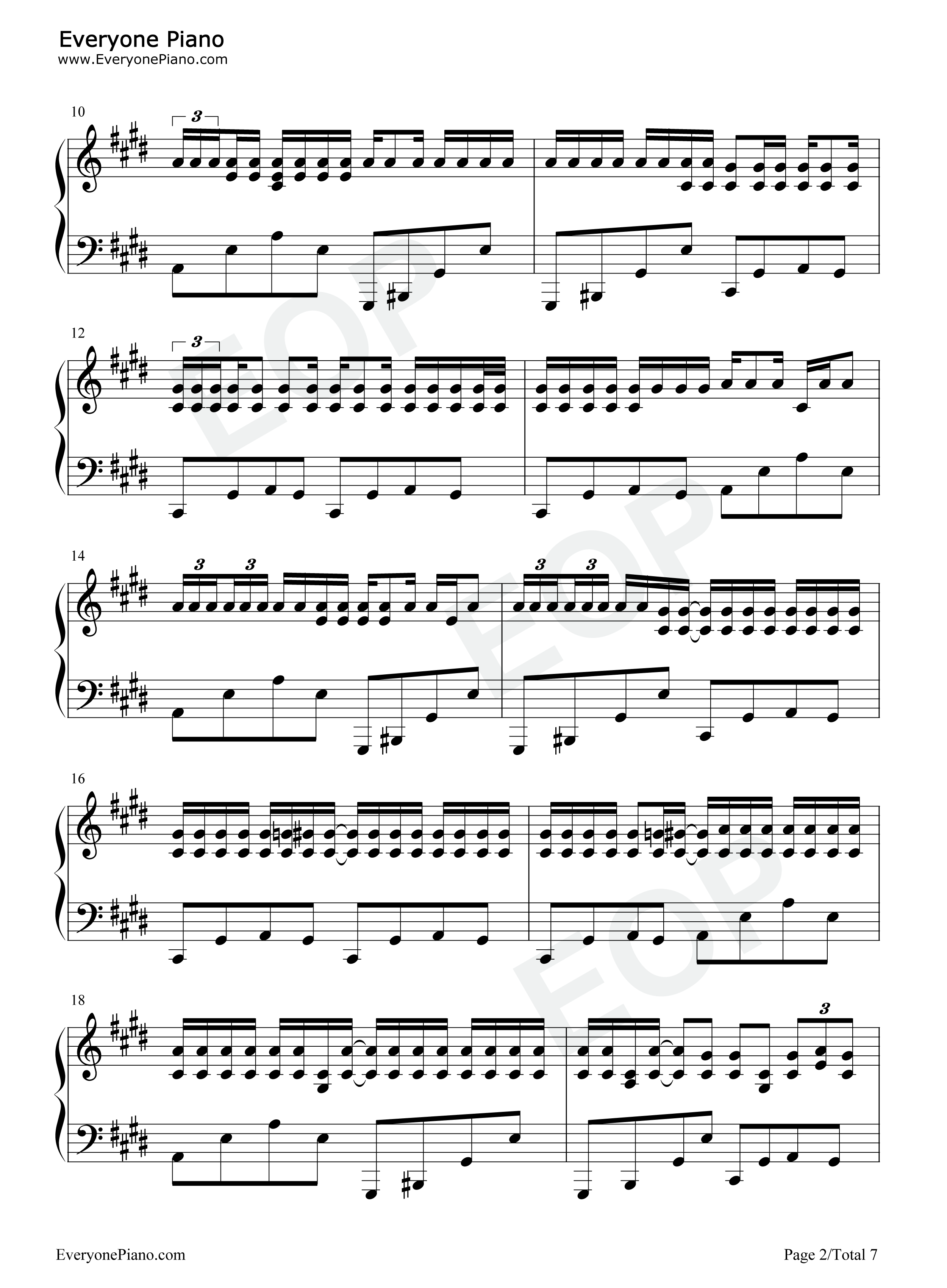 将军钢琴谱_周杰伦