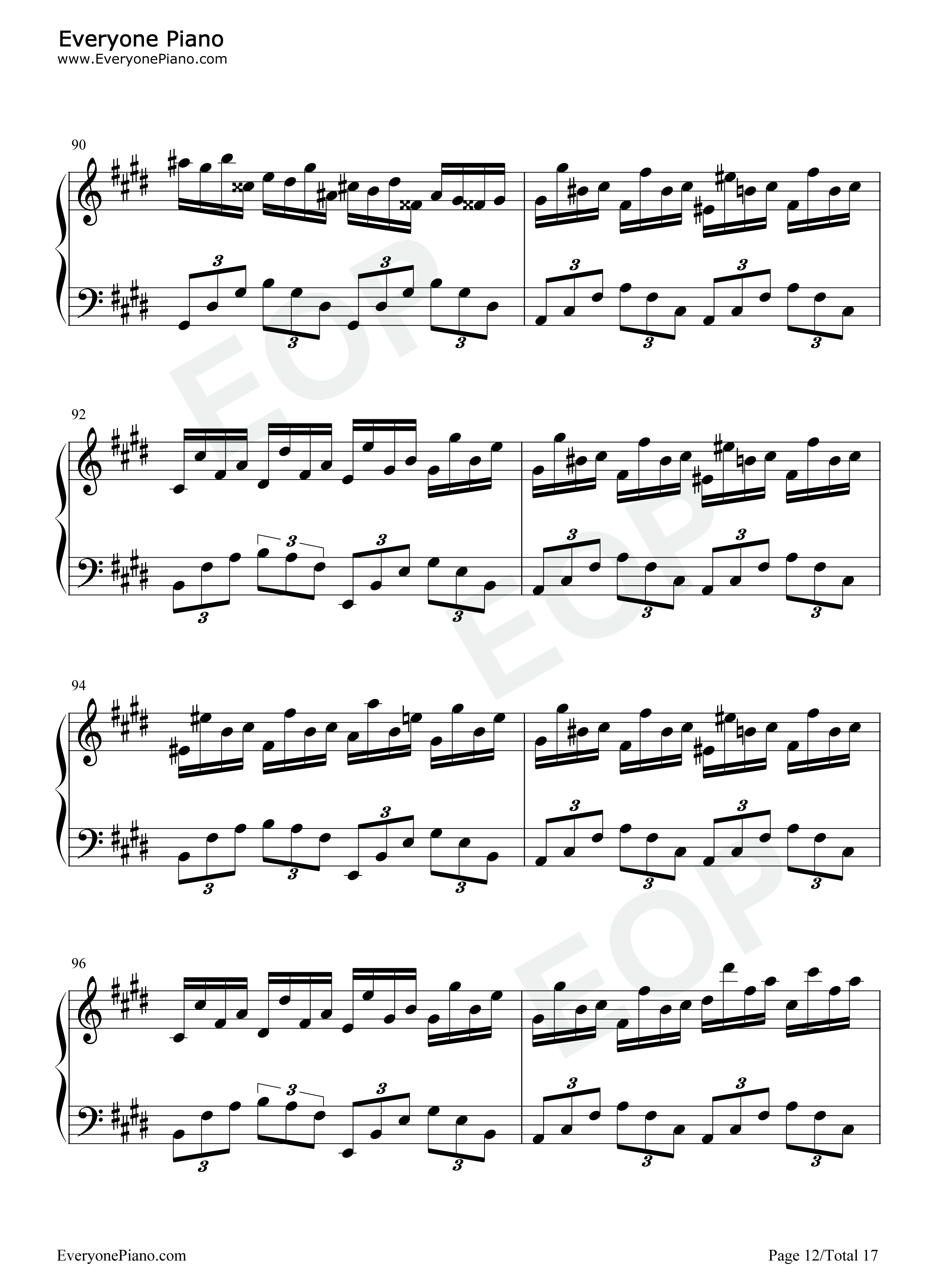 幻想即兴曲钢琴谱_肖邦