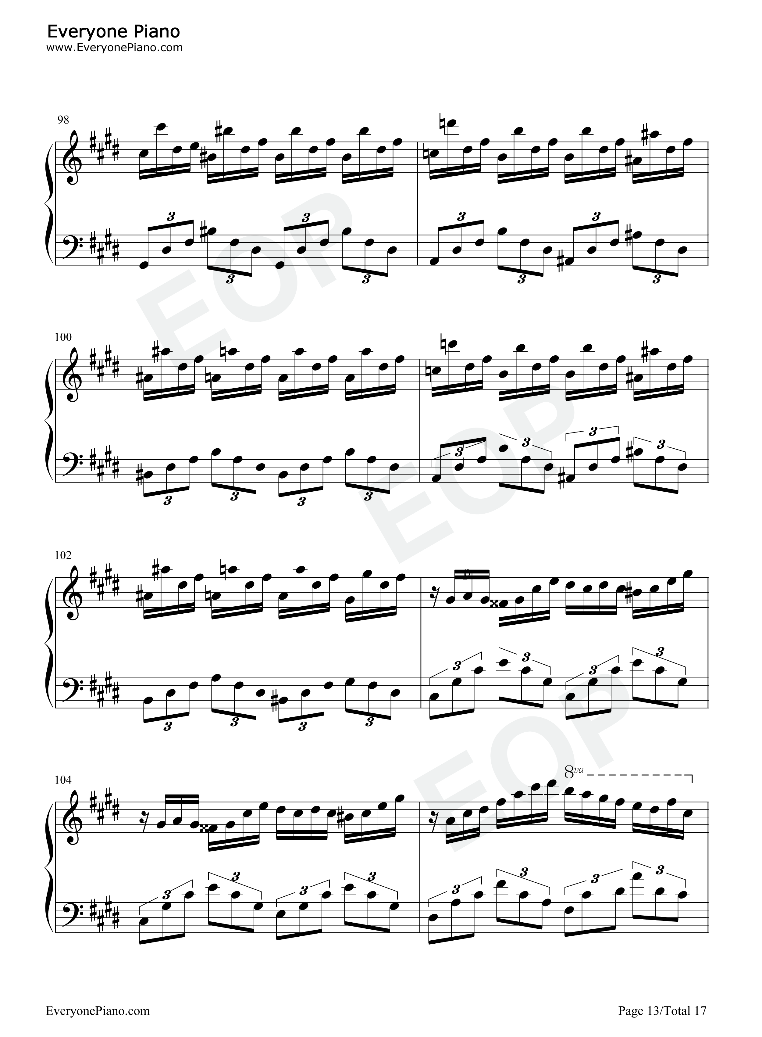 幻想即兴曲钢琴谱_肖邦