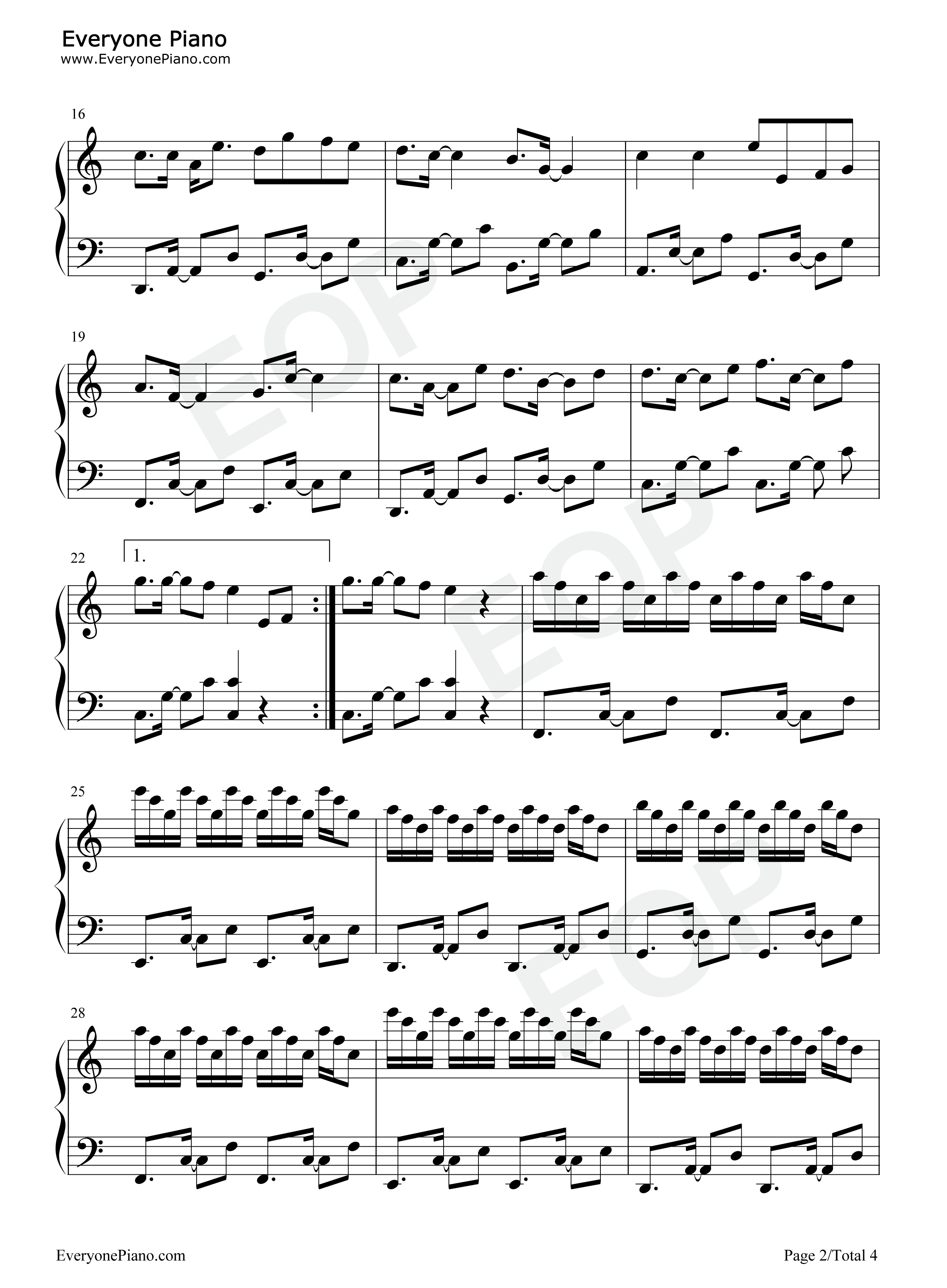 恋爱ing钢琴谱_五月天