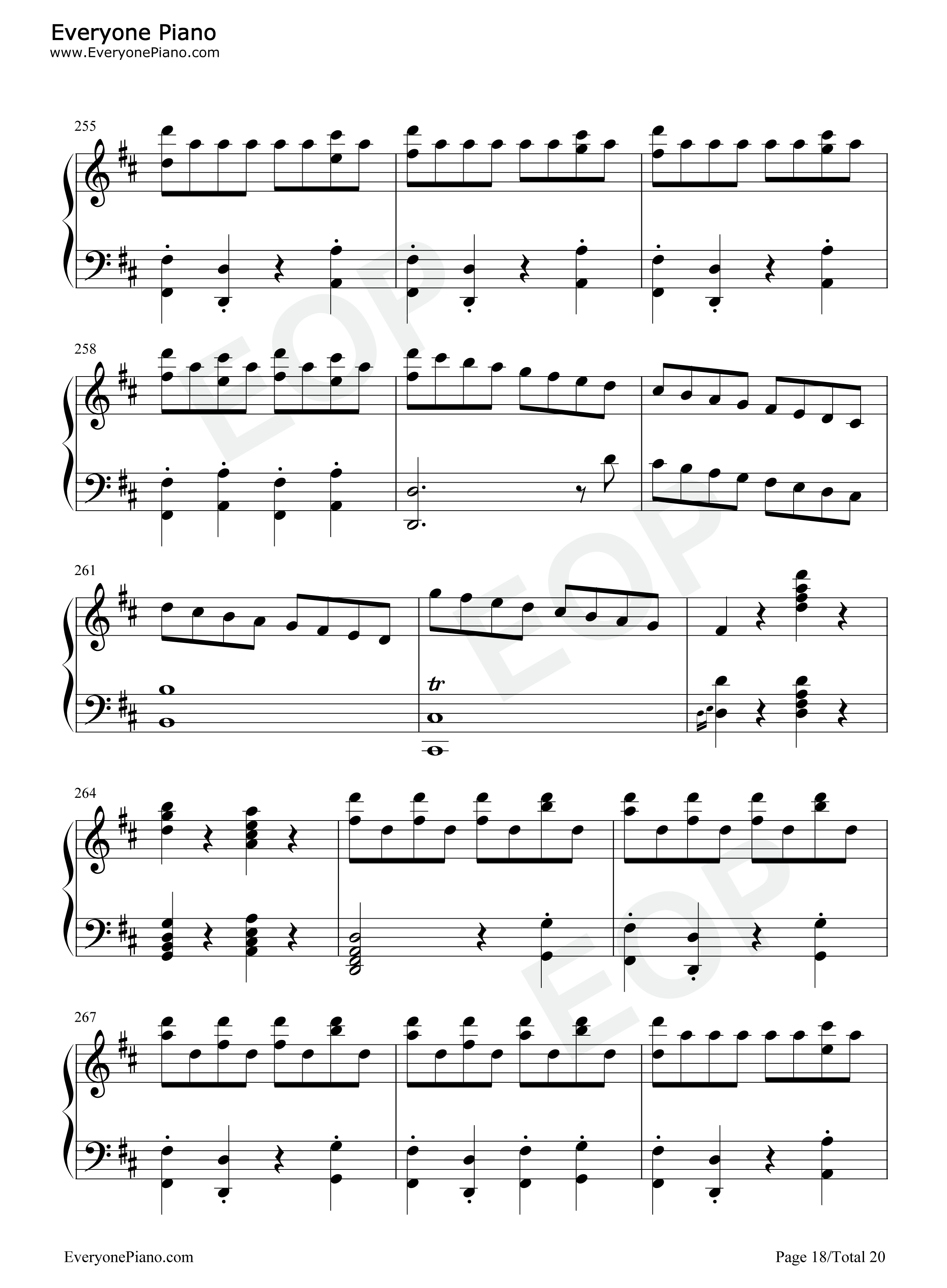 费加罗的婚礼序曲钢琴谱_莫扎特