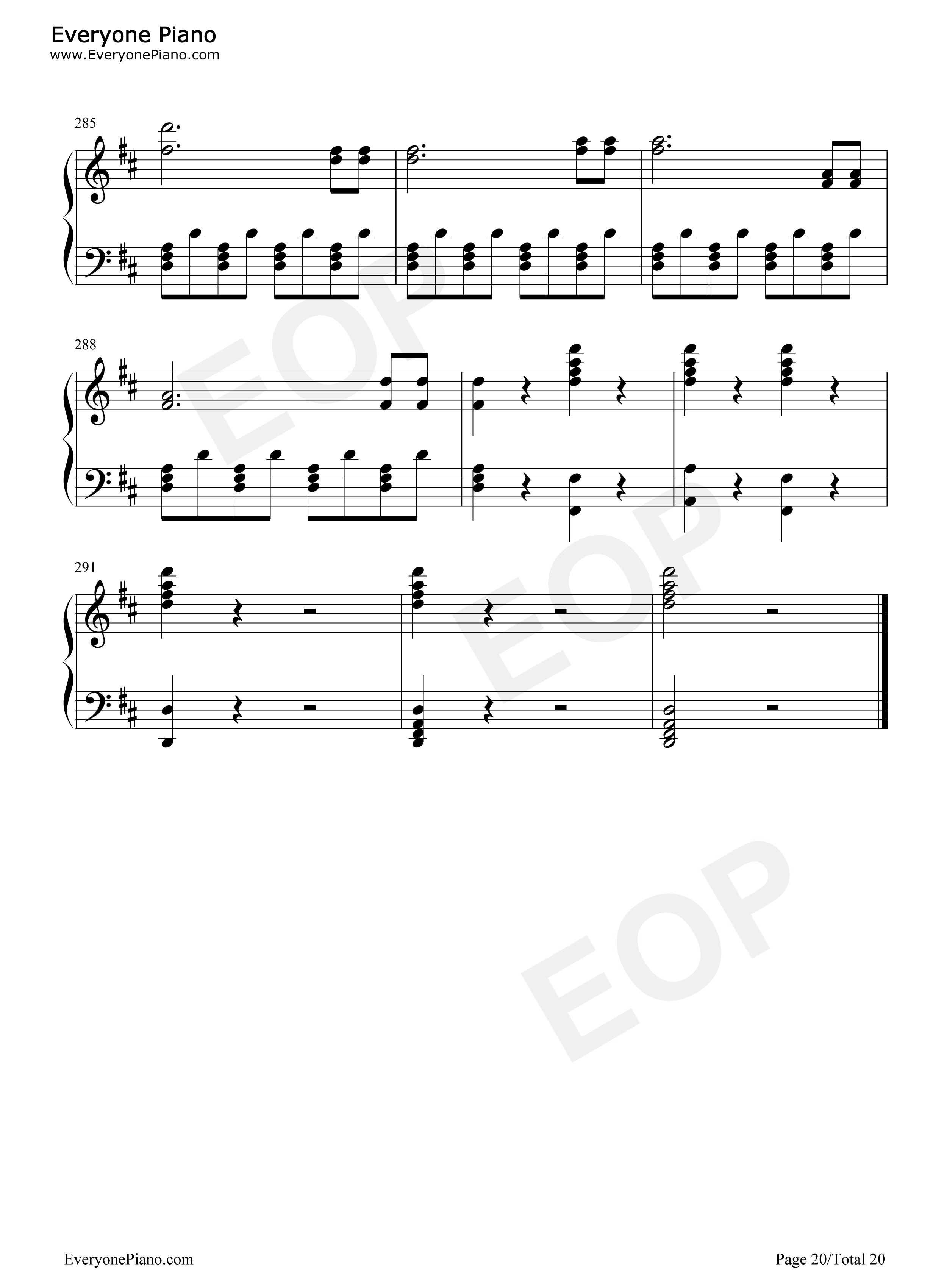 费加罗的婚礼序曲钢琴谱_莫扎特