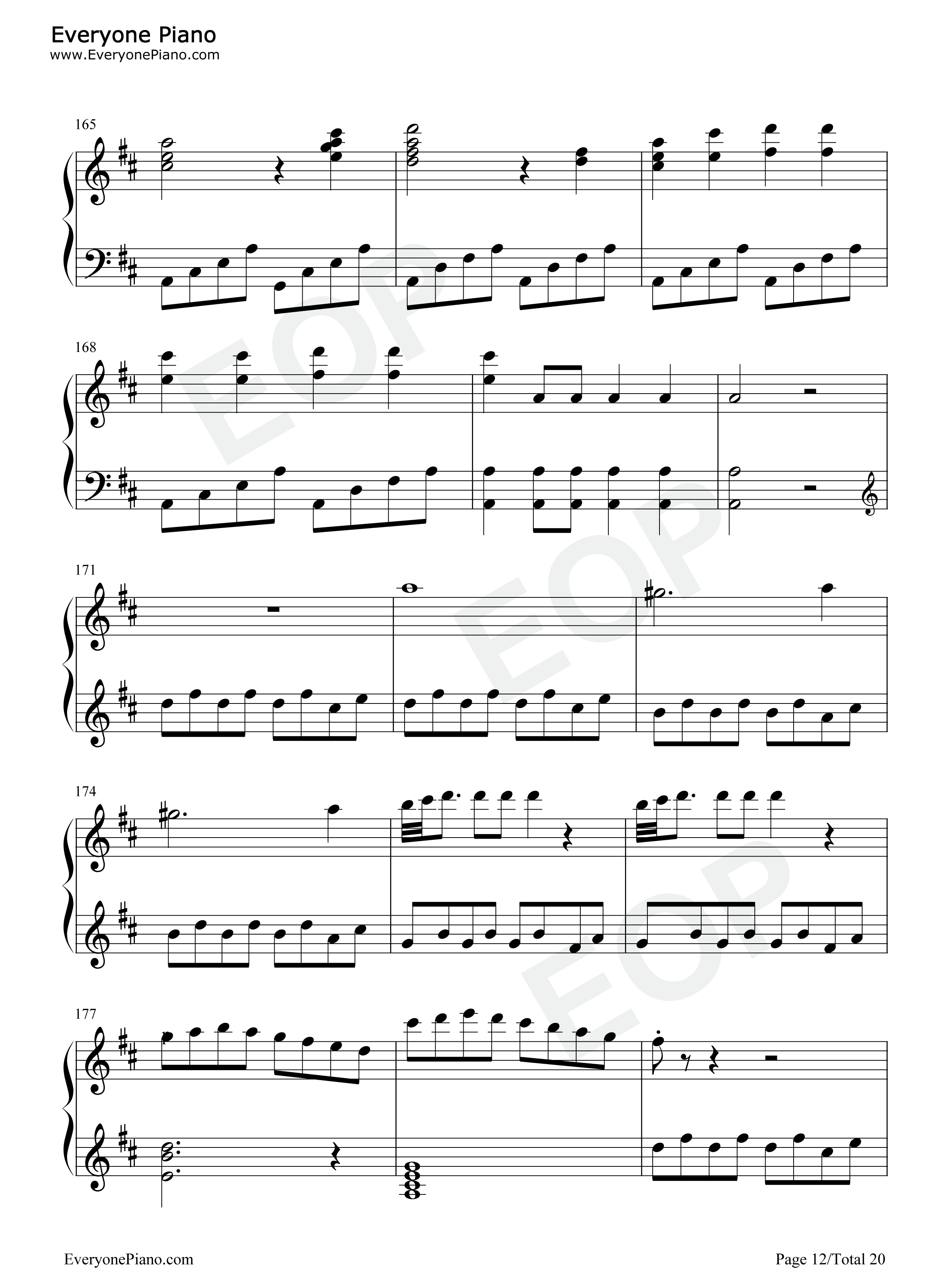 费加罗的婚礼序曲钢琴谱_莫扎特