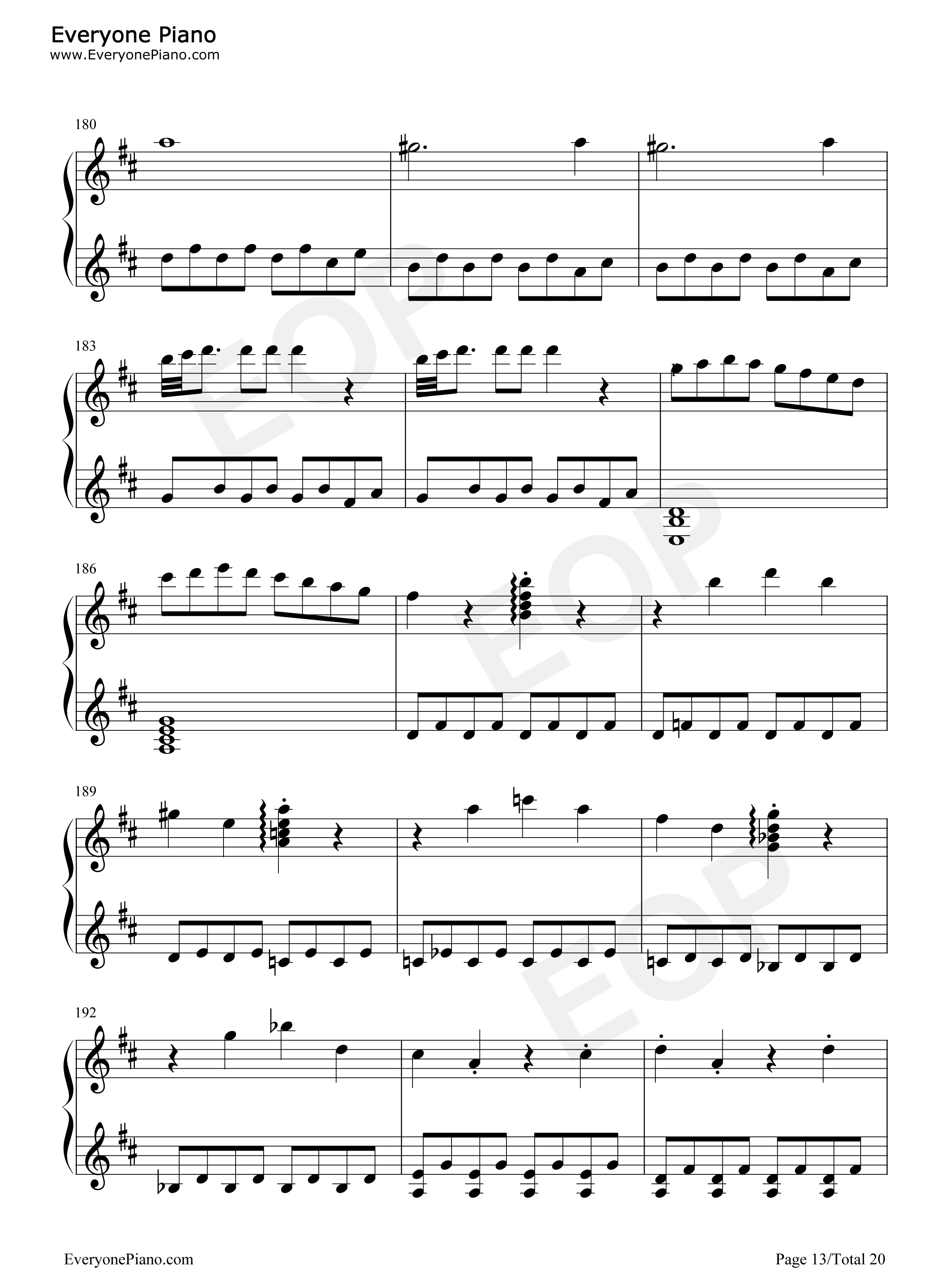 费加罗的婚礼序曲钢琴谱_莫扎特