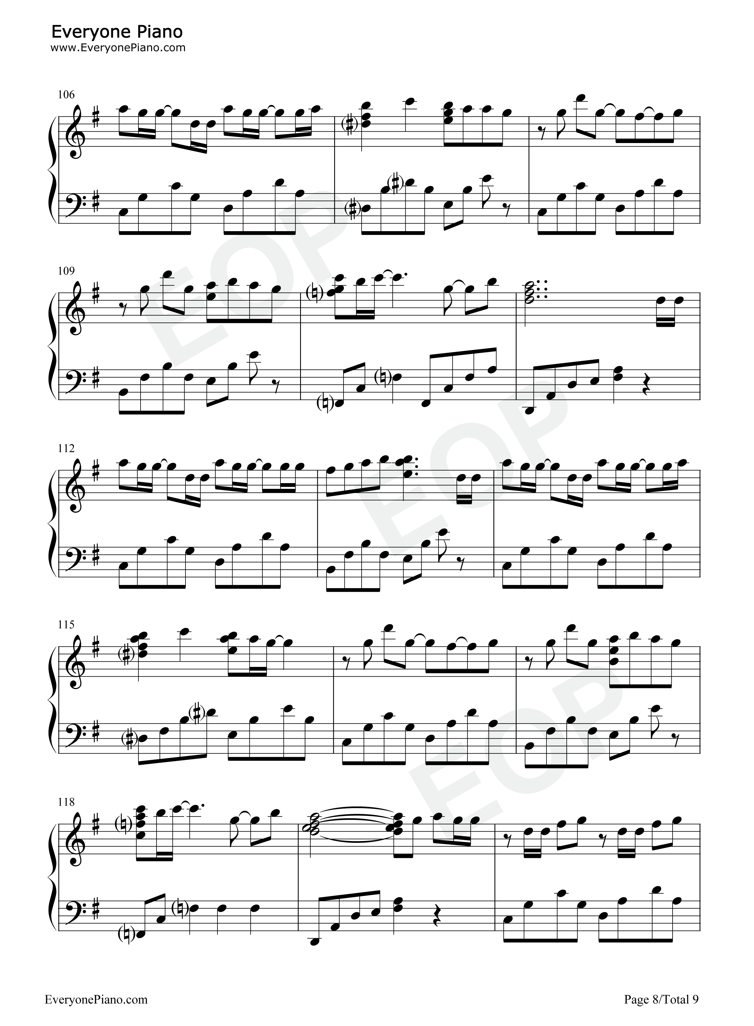 冬がくれた予感钢琴谱_BiBi