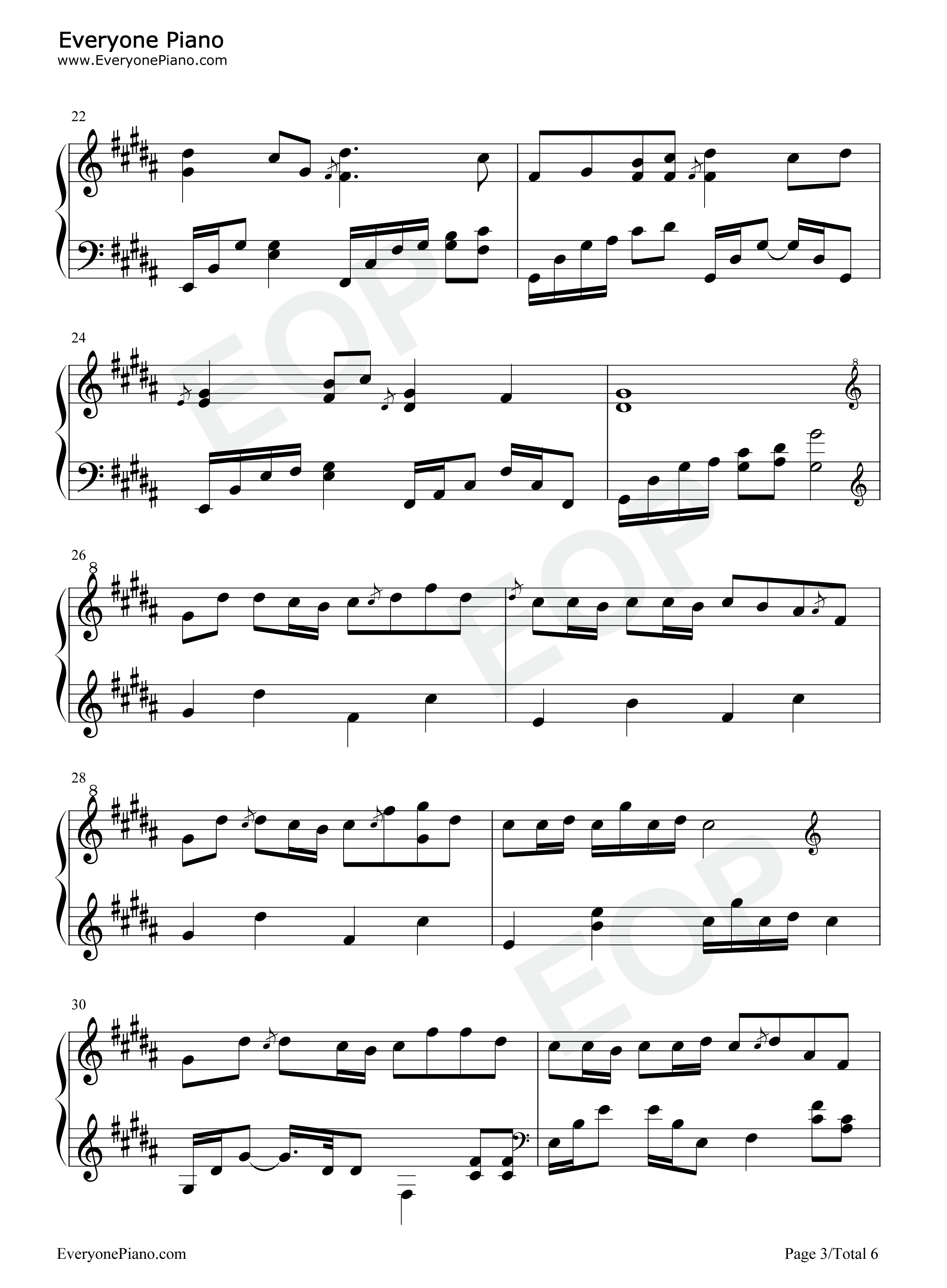 孽海记钢琴谱_黄诗扶