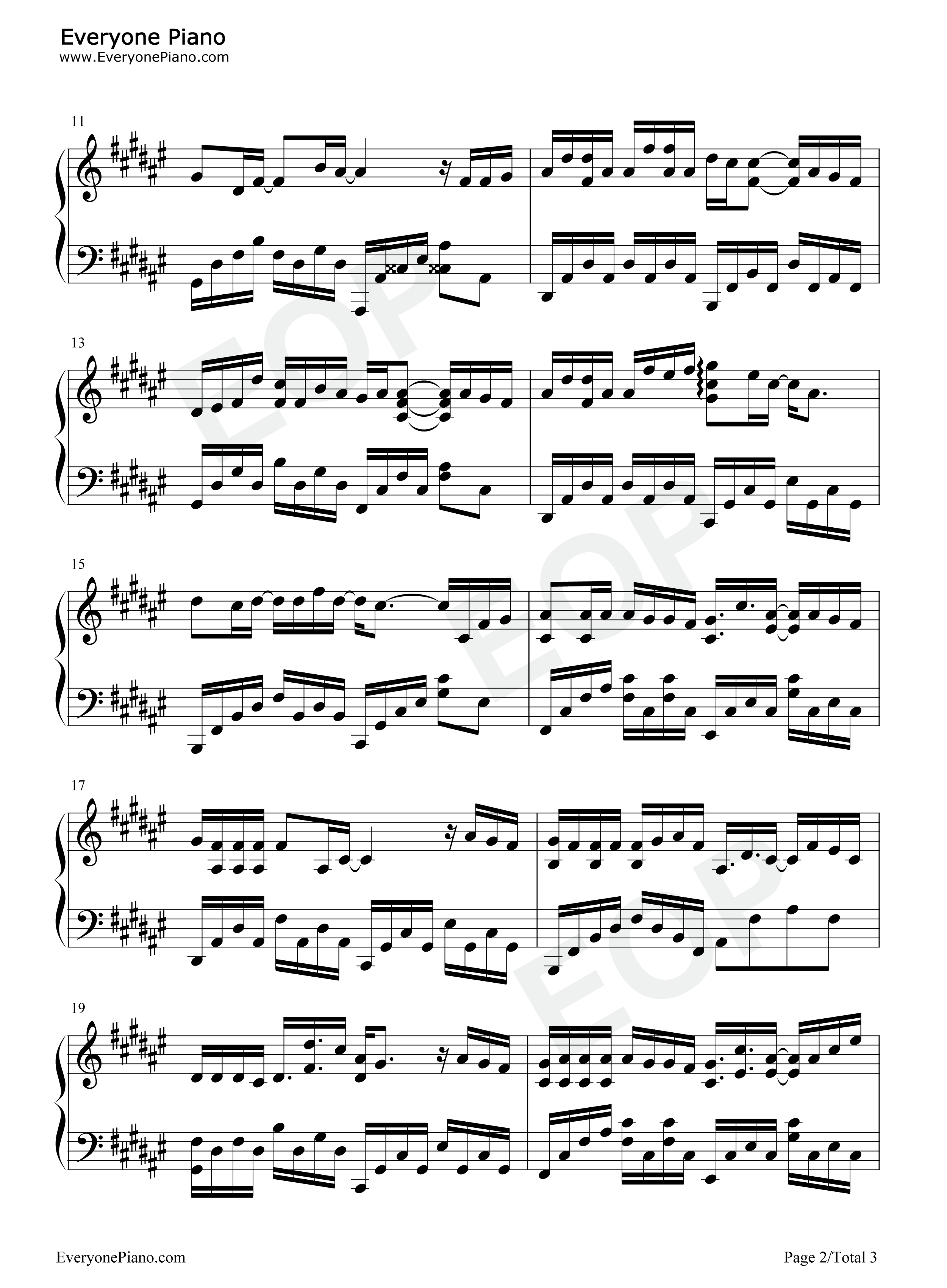 尘埃落定钢琴谱_张敬轩