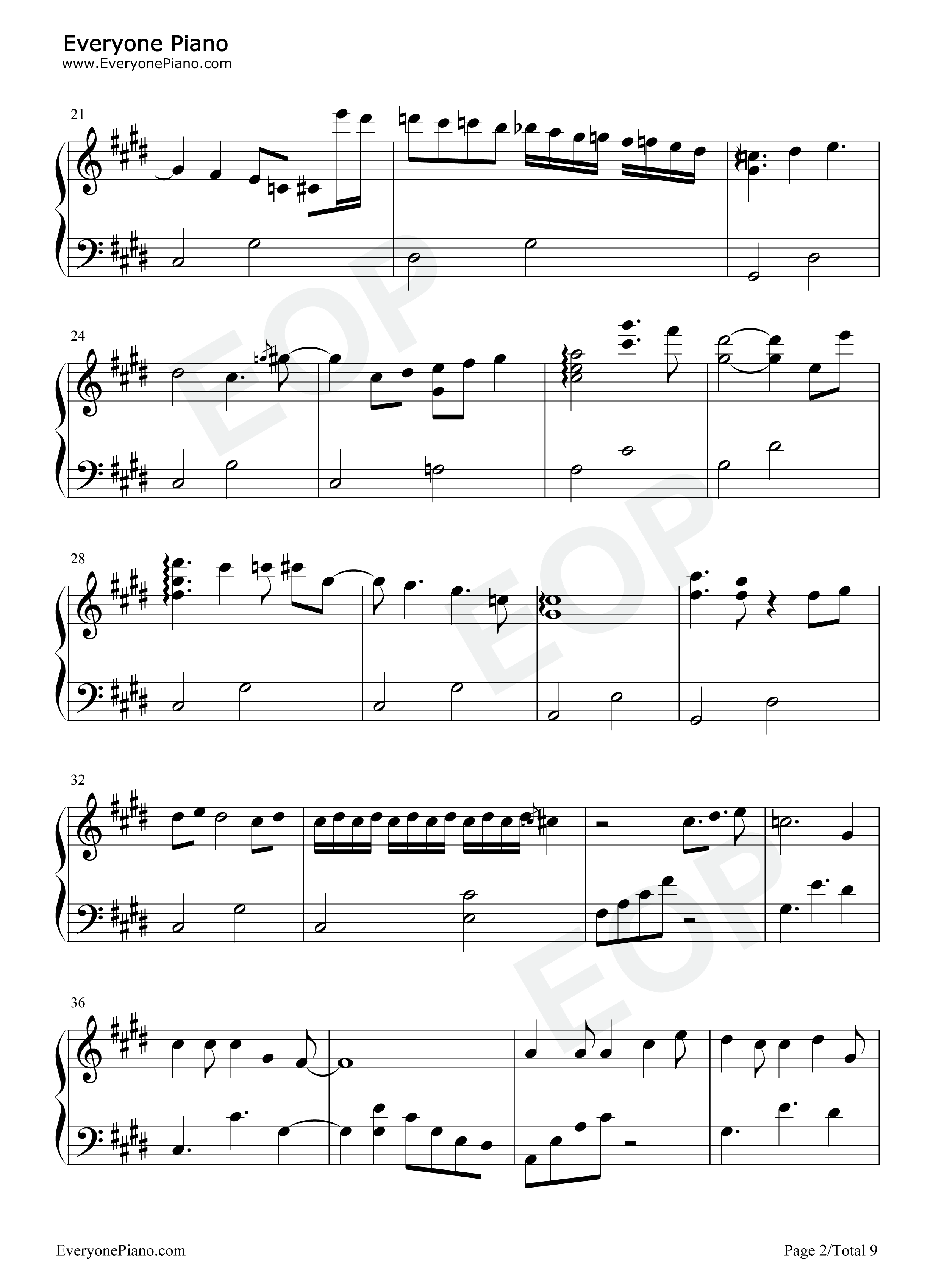 Still_With_You钢琴谱_田柾国_Jungkook