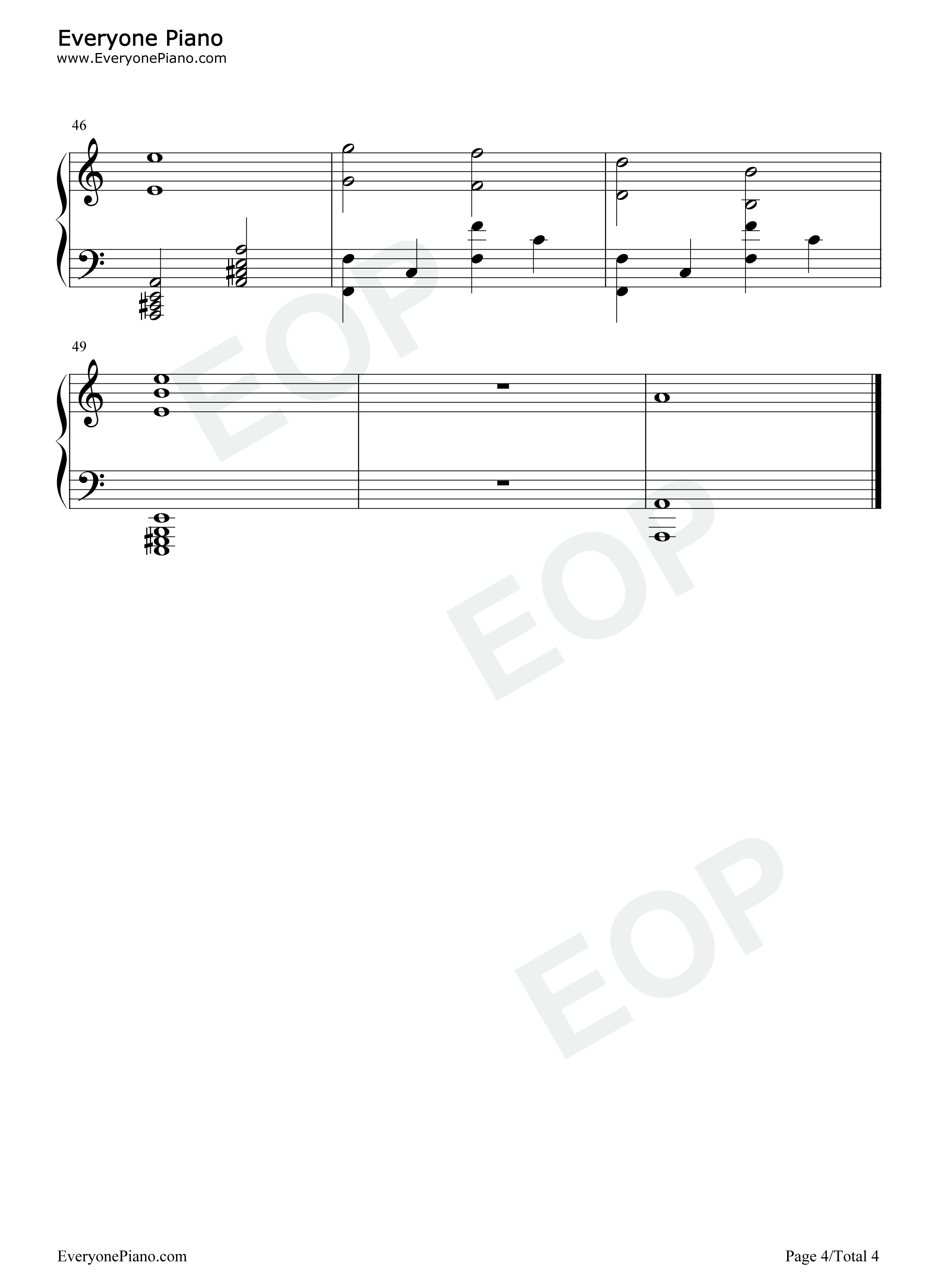 小小梦魇2主题曲钢琴谱_Tarsier_Studios