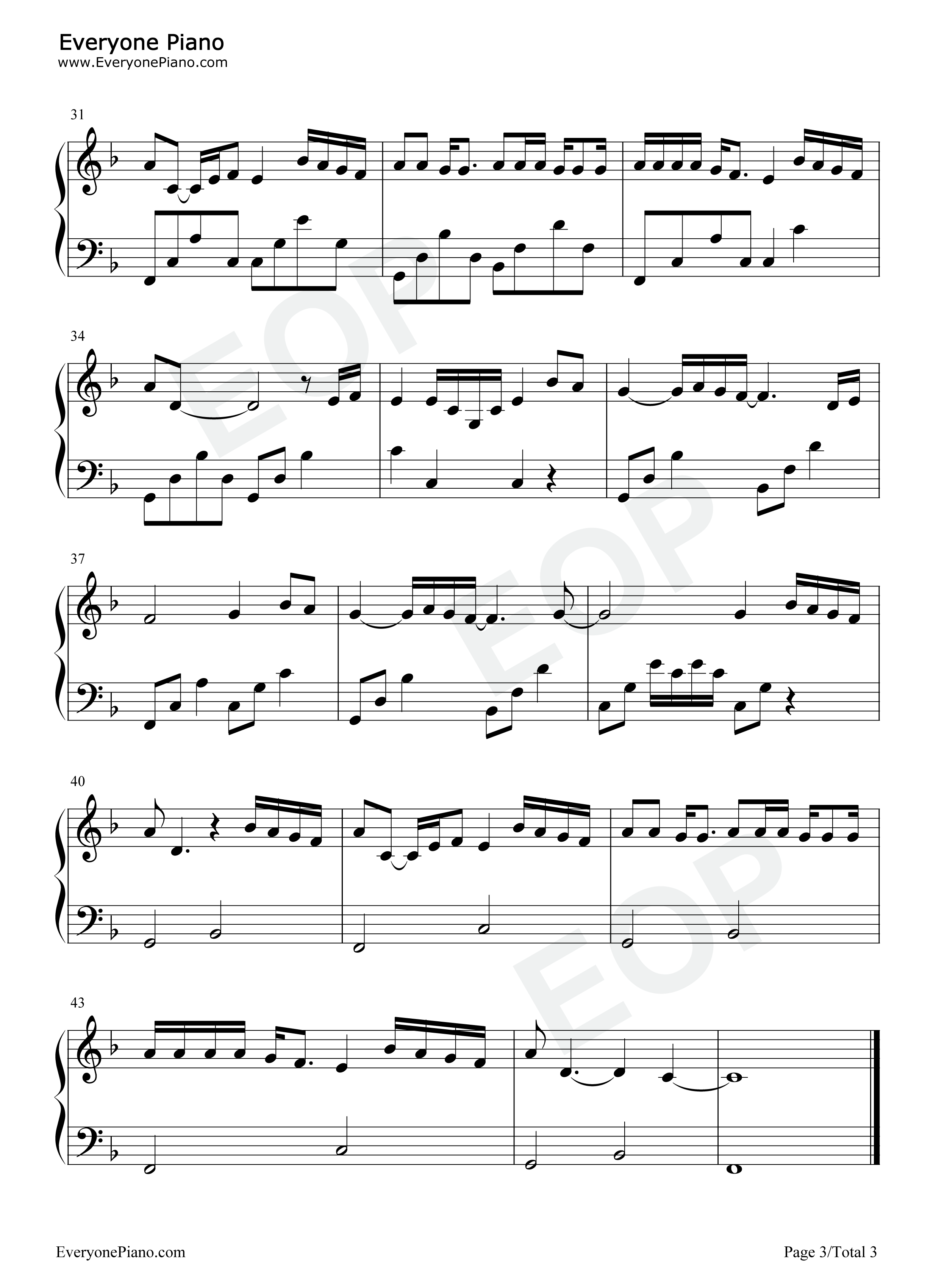 Cover_Me_in_Sunshine钢琴谱_Pink_Willow_Sage_Hart