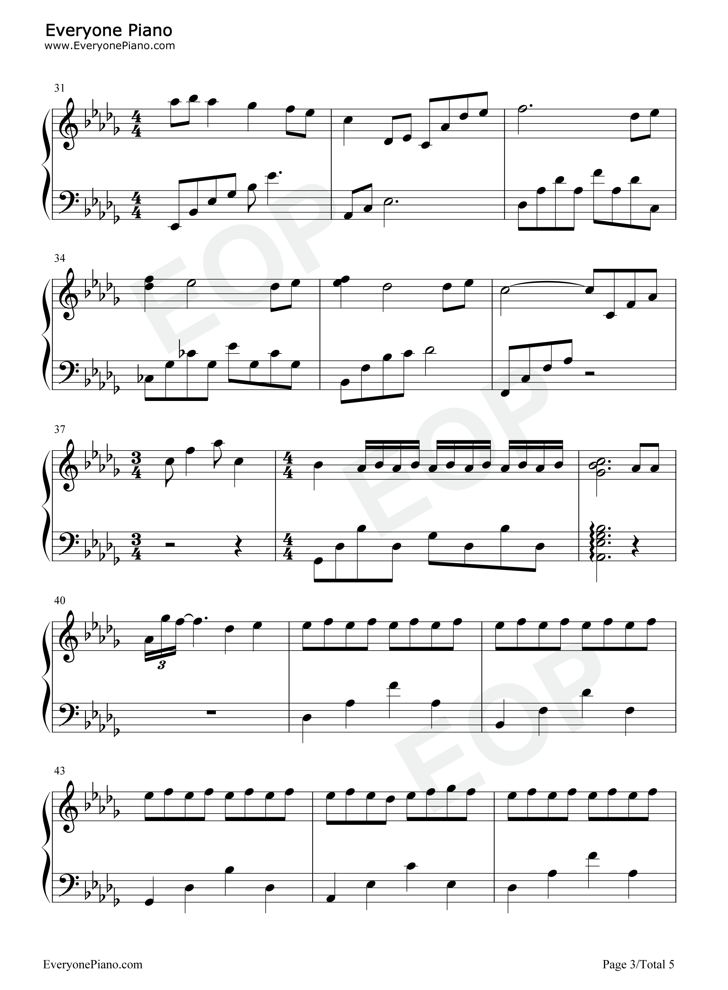 For_River钢琴谱_Kan_Gao