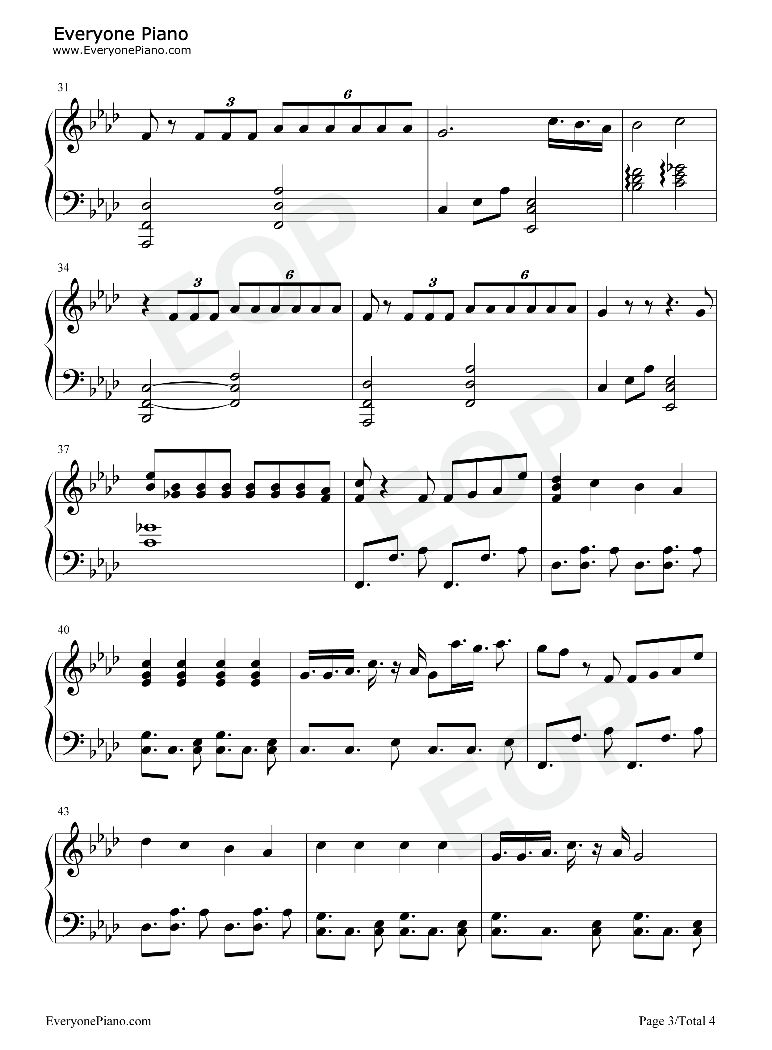 Filter钢琴谱_防弹少年团_朴智旻