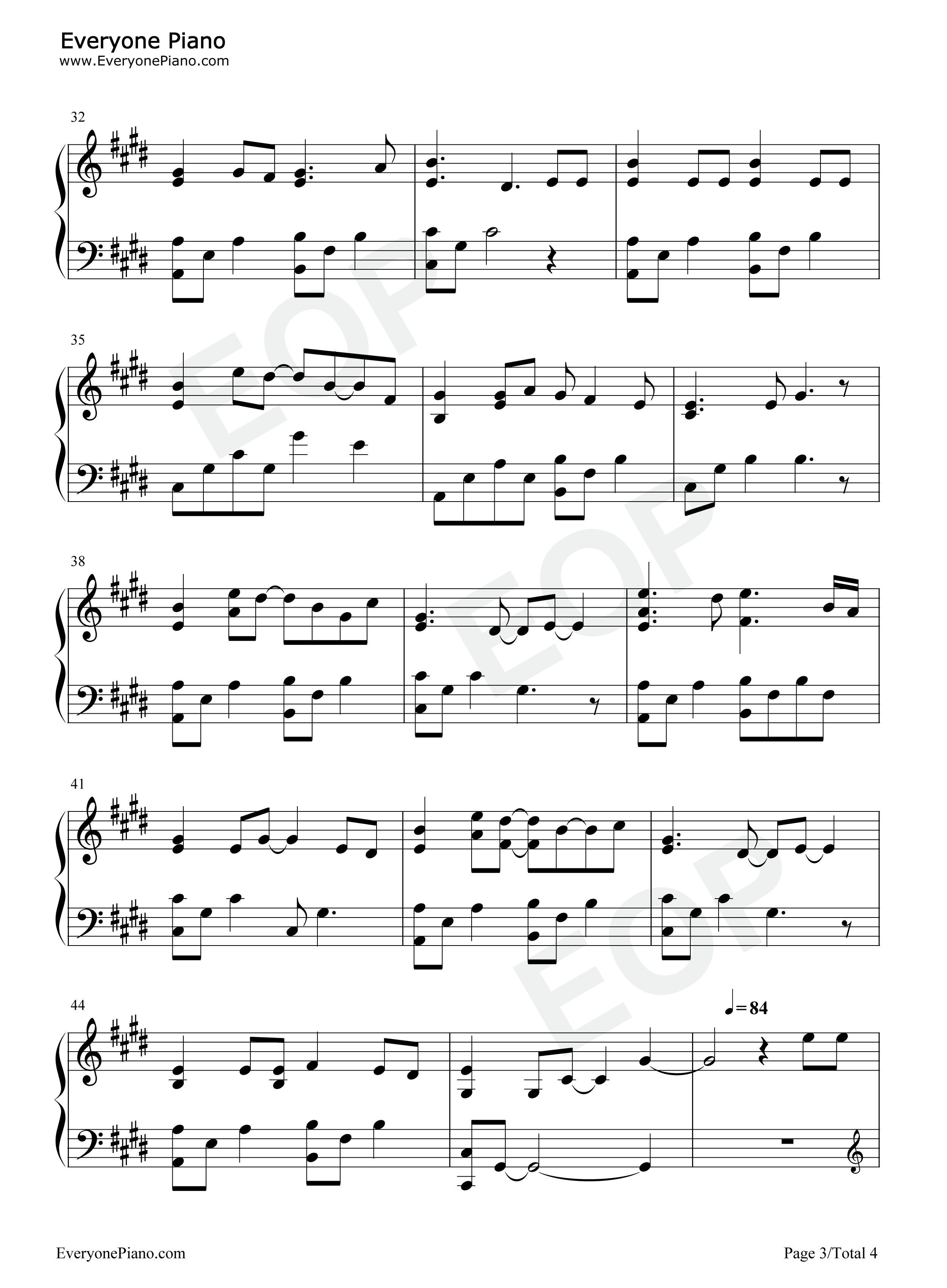 YES_OK钢琴谱_青春有你第二季