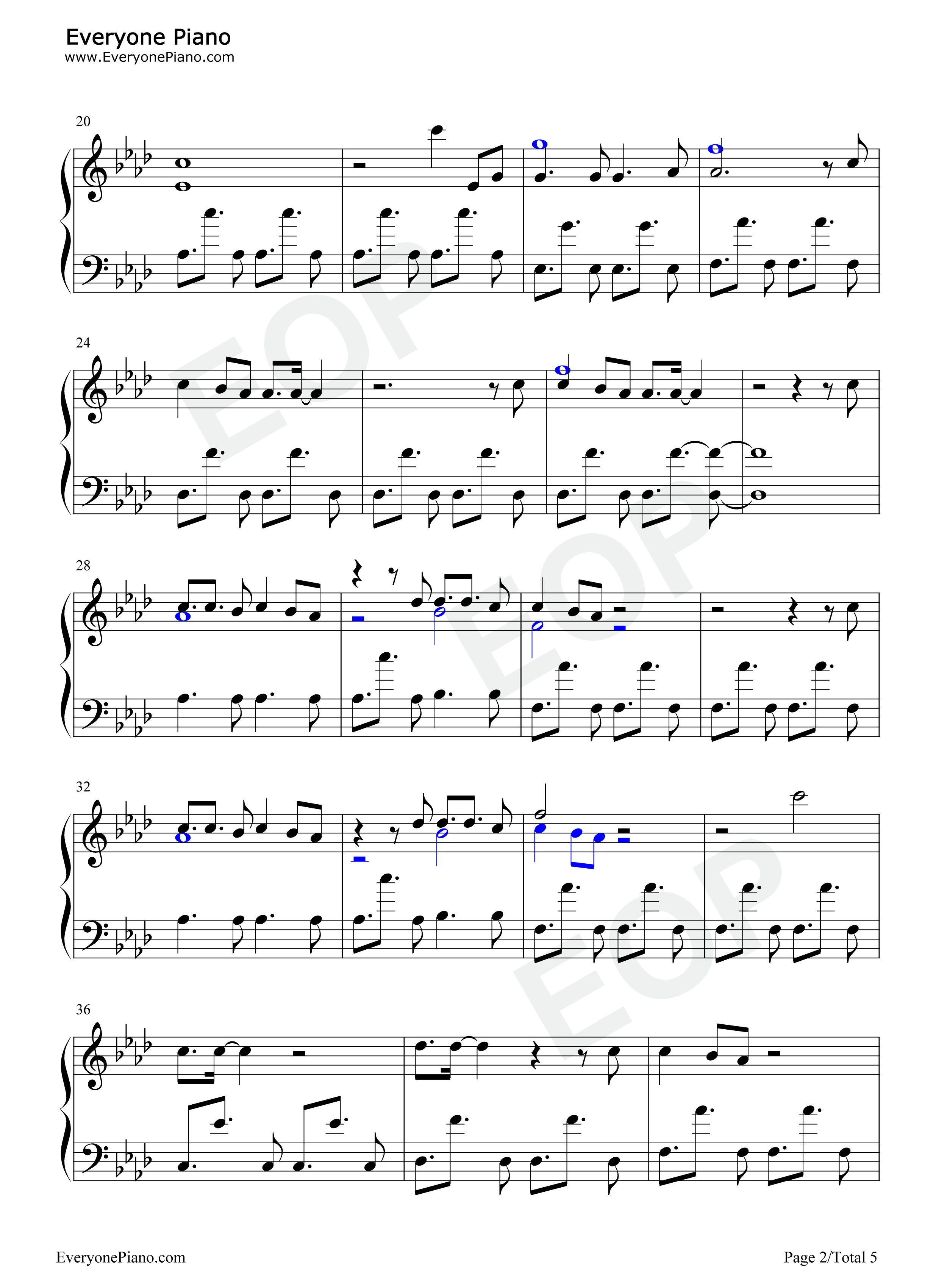 Surrender钢琴谱_Natalie_Taylor