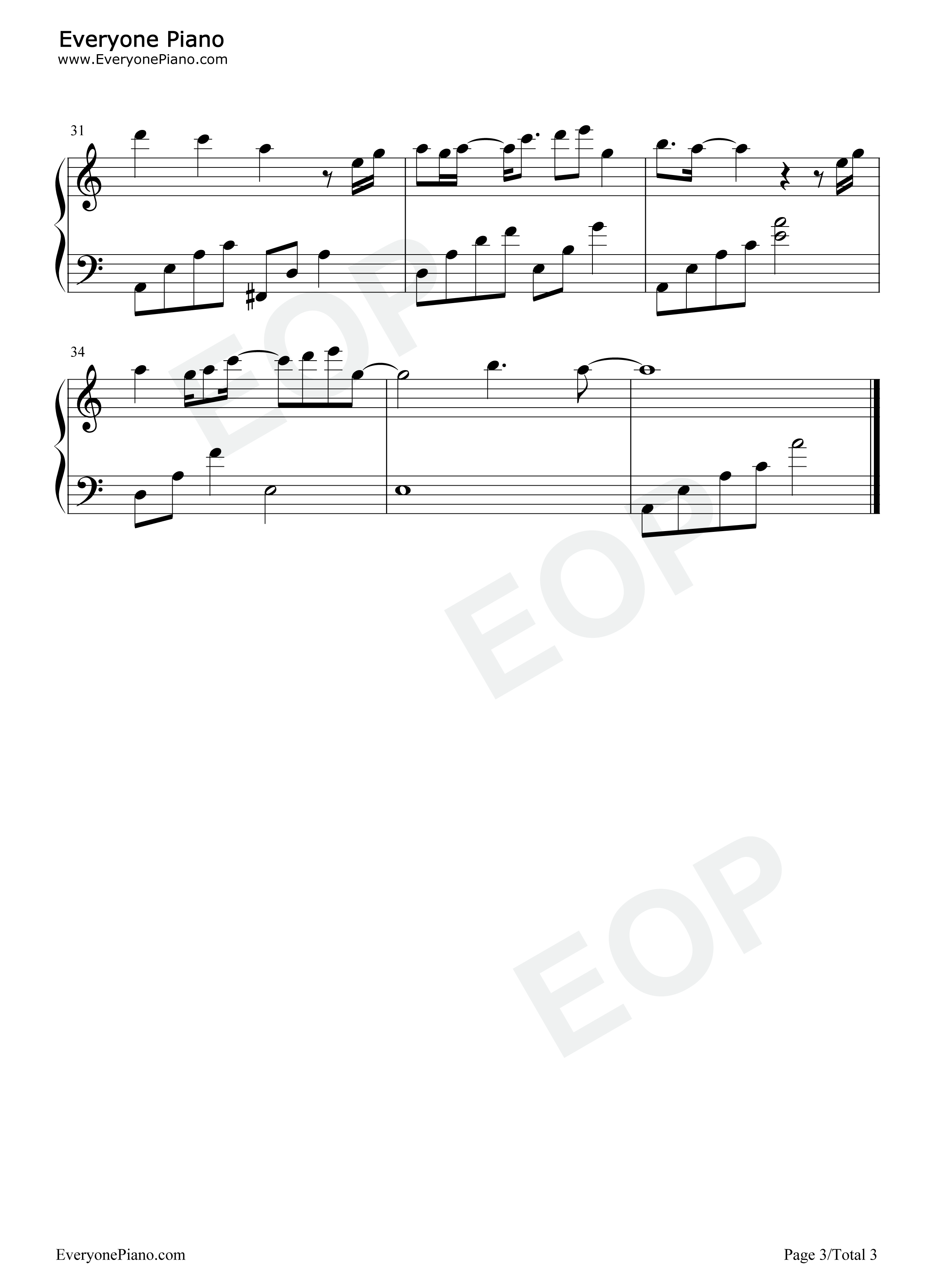 以风为马钢琴谱_叶炫清