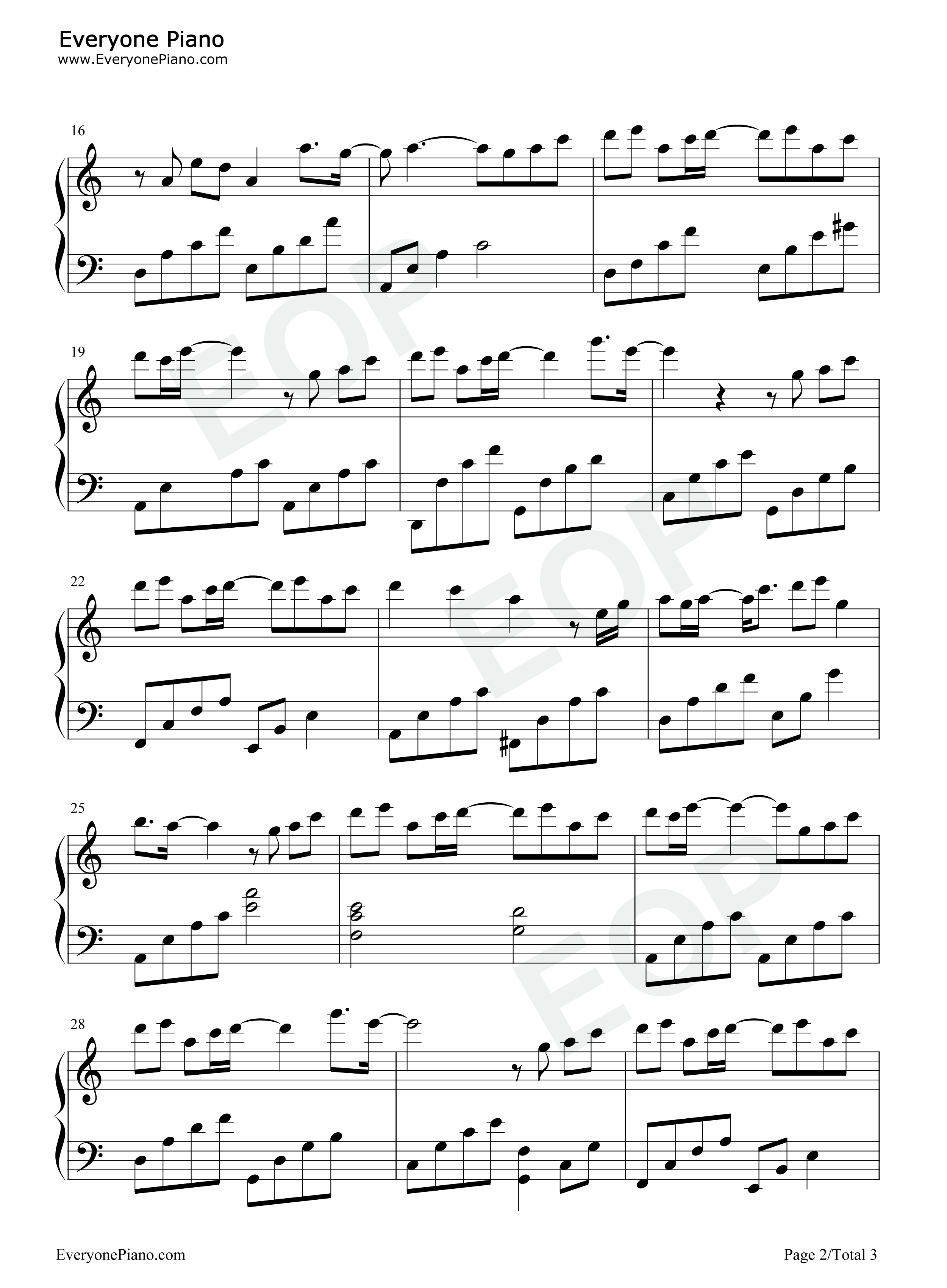 以风为马钢琴谱_叶炫清