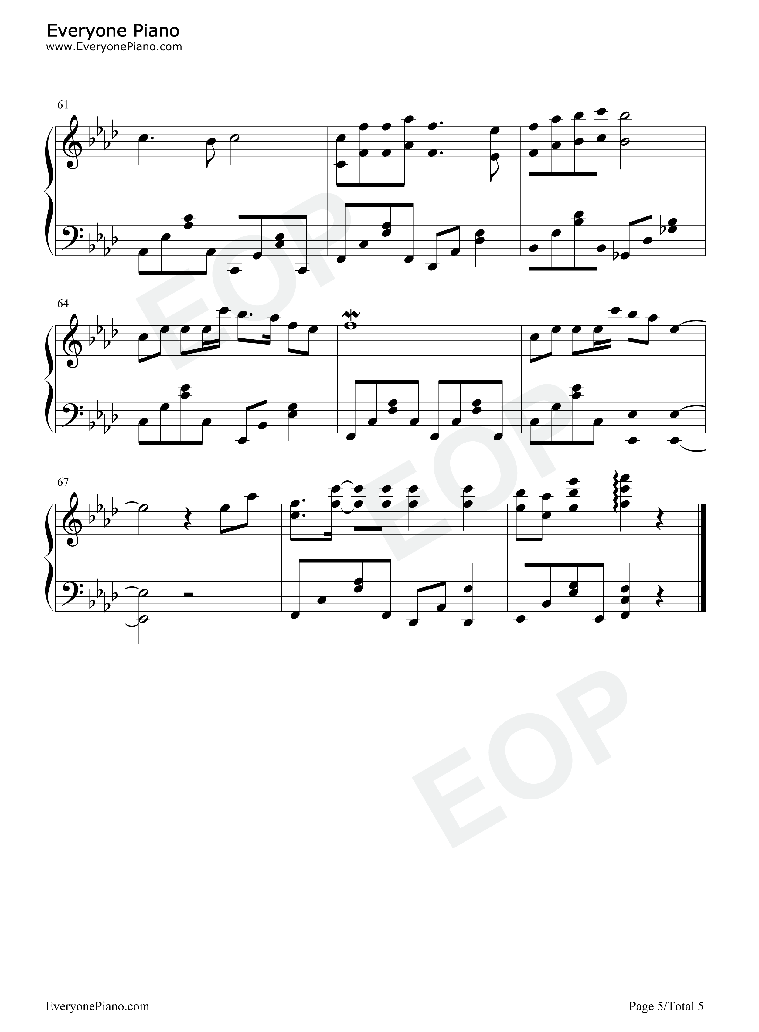 站在草原望北京钢琴谱_乌兰图雅