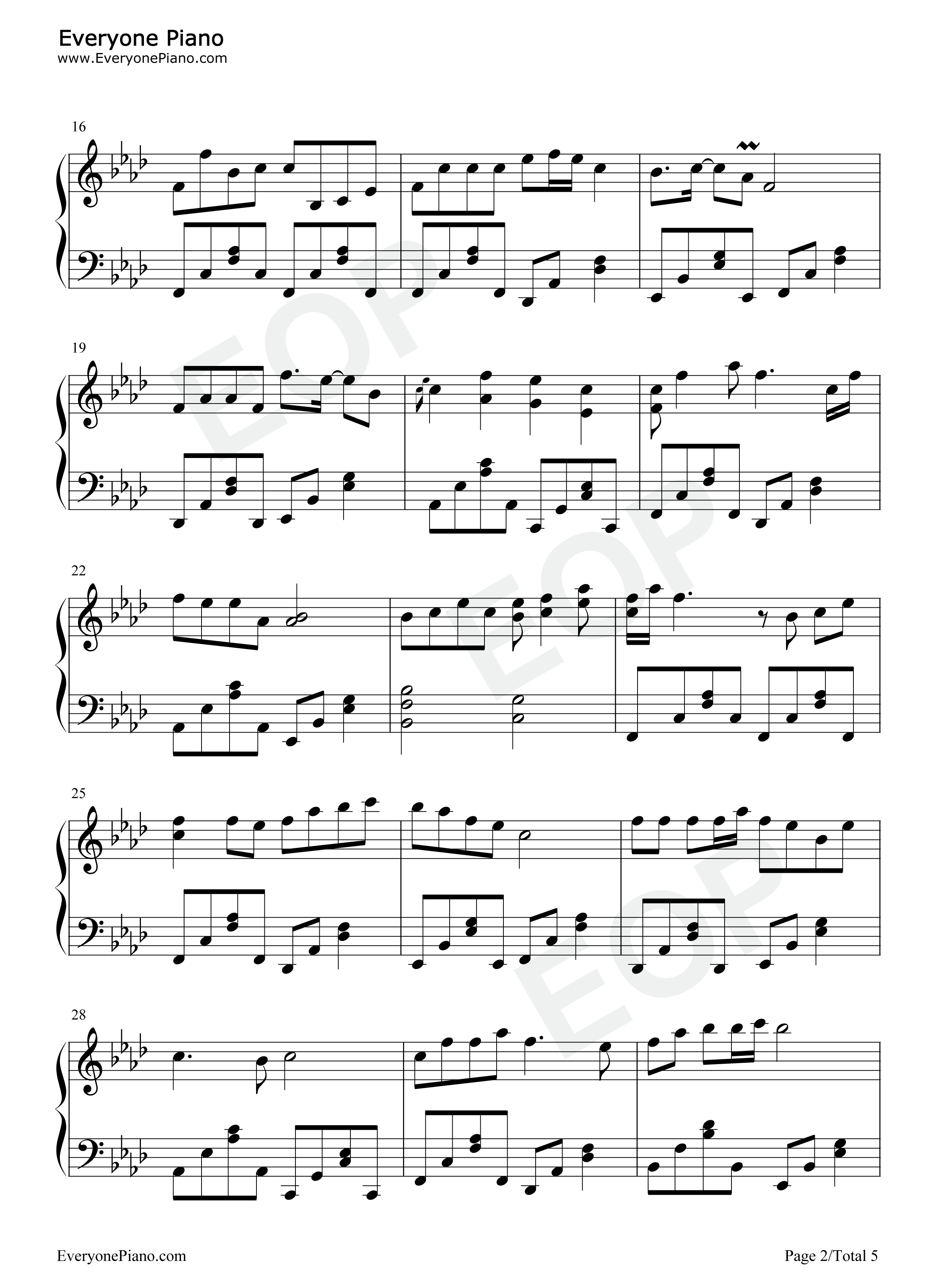 站在草原望北京钢琴谱_乌兰图雅