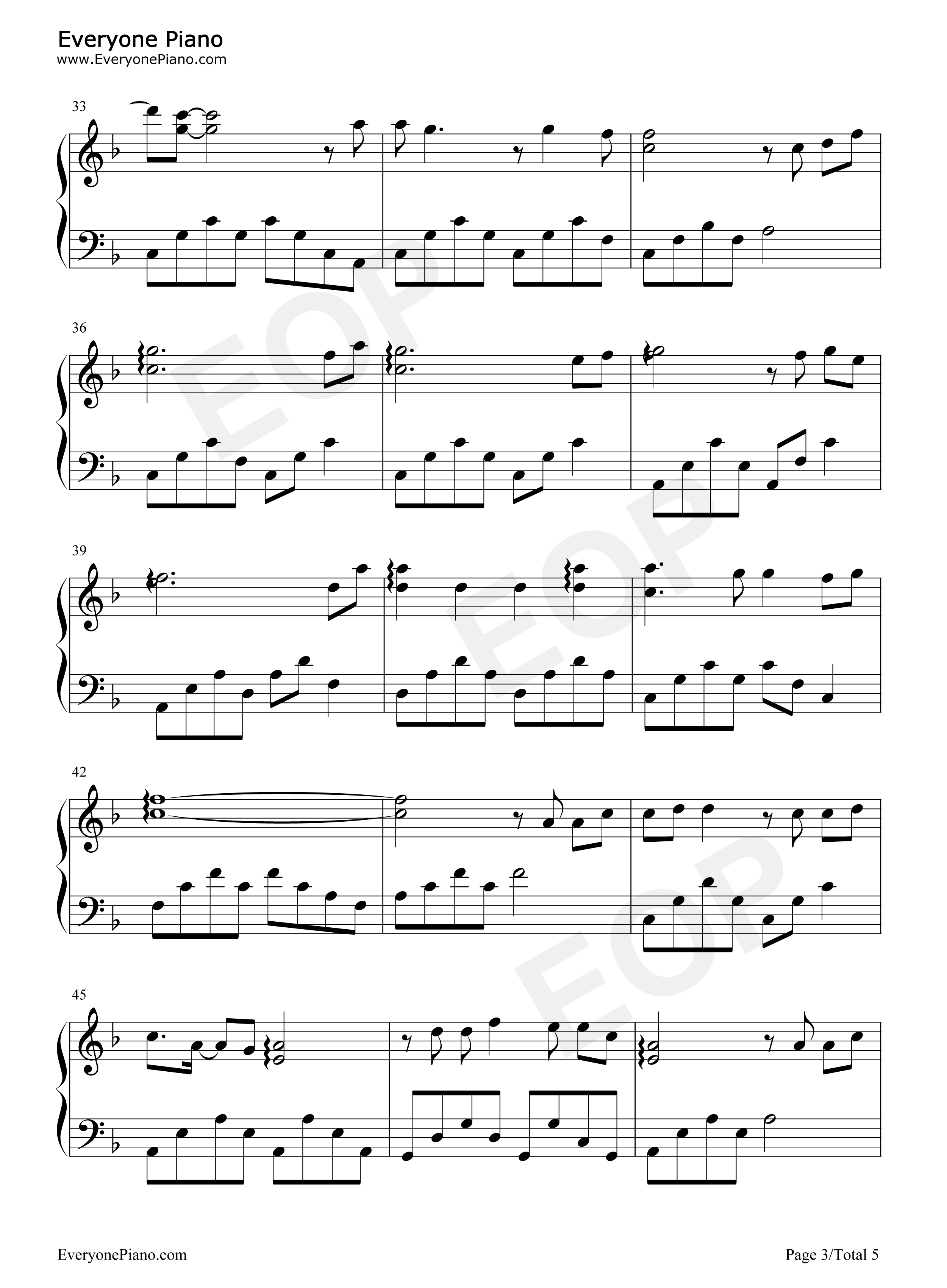 鸟语林钢琴谱_双笙