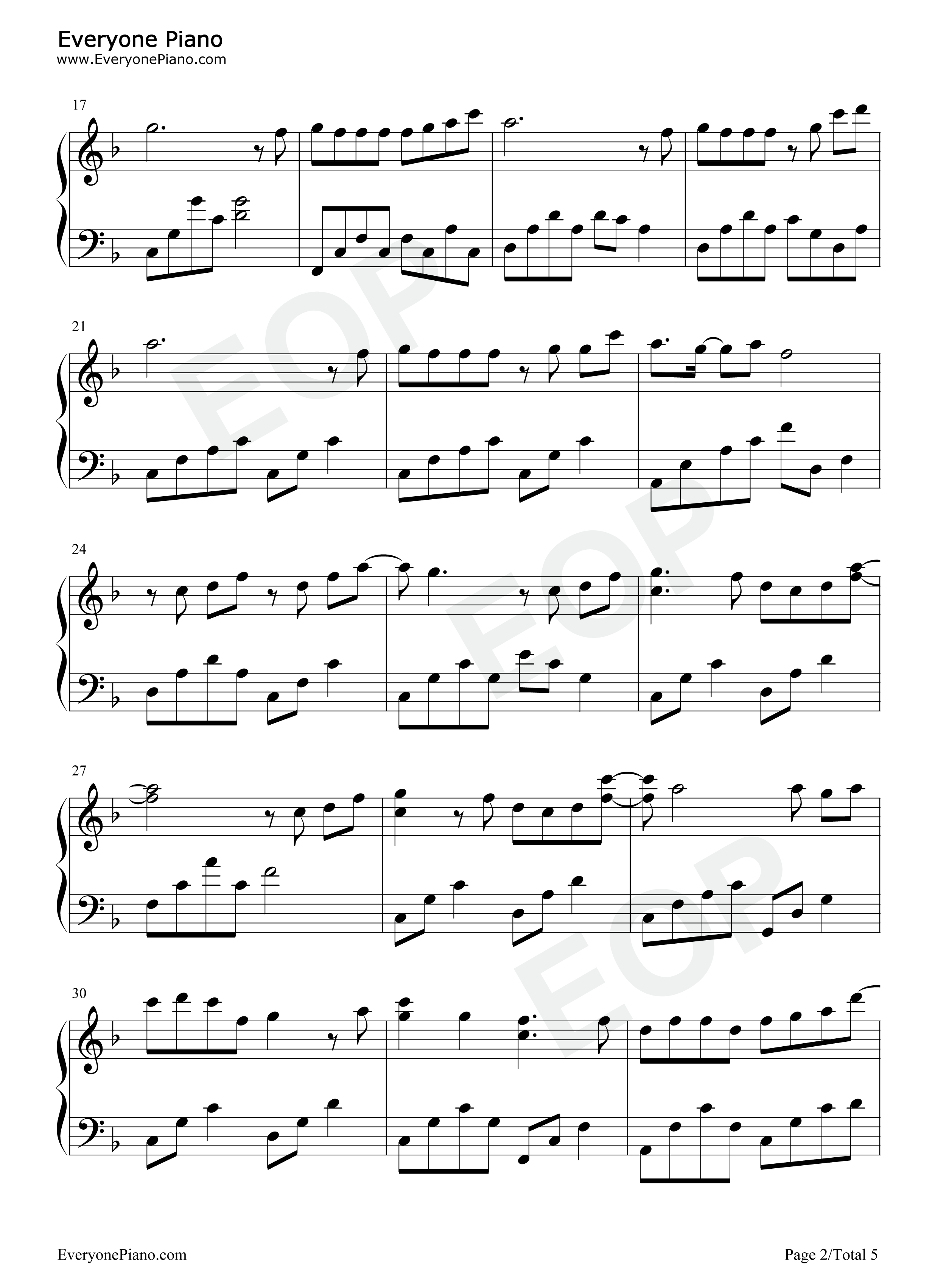 鸟语林钢琴谱_双笙