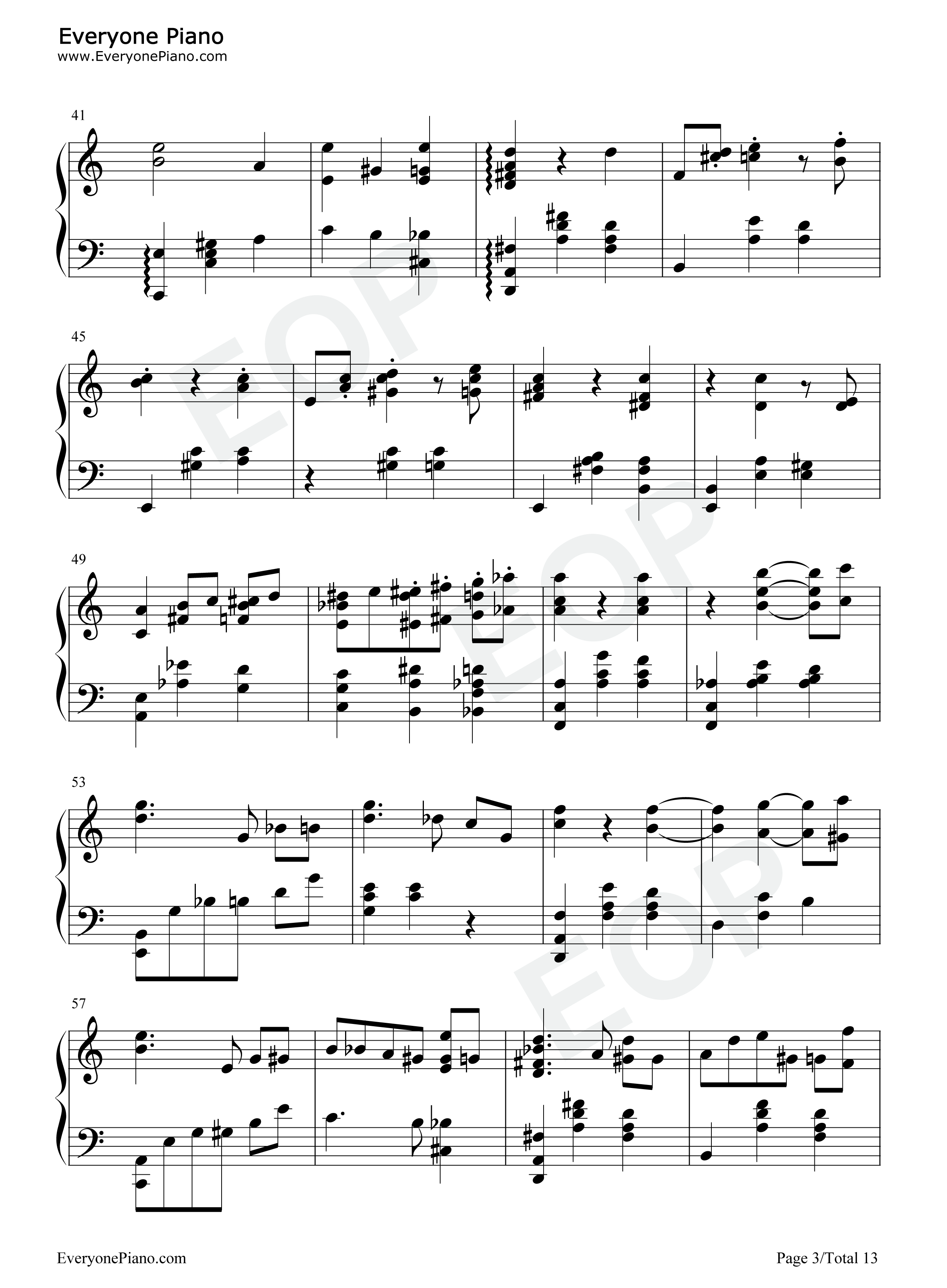 爱的忧伤钢琴谱_克莱斯勒