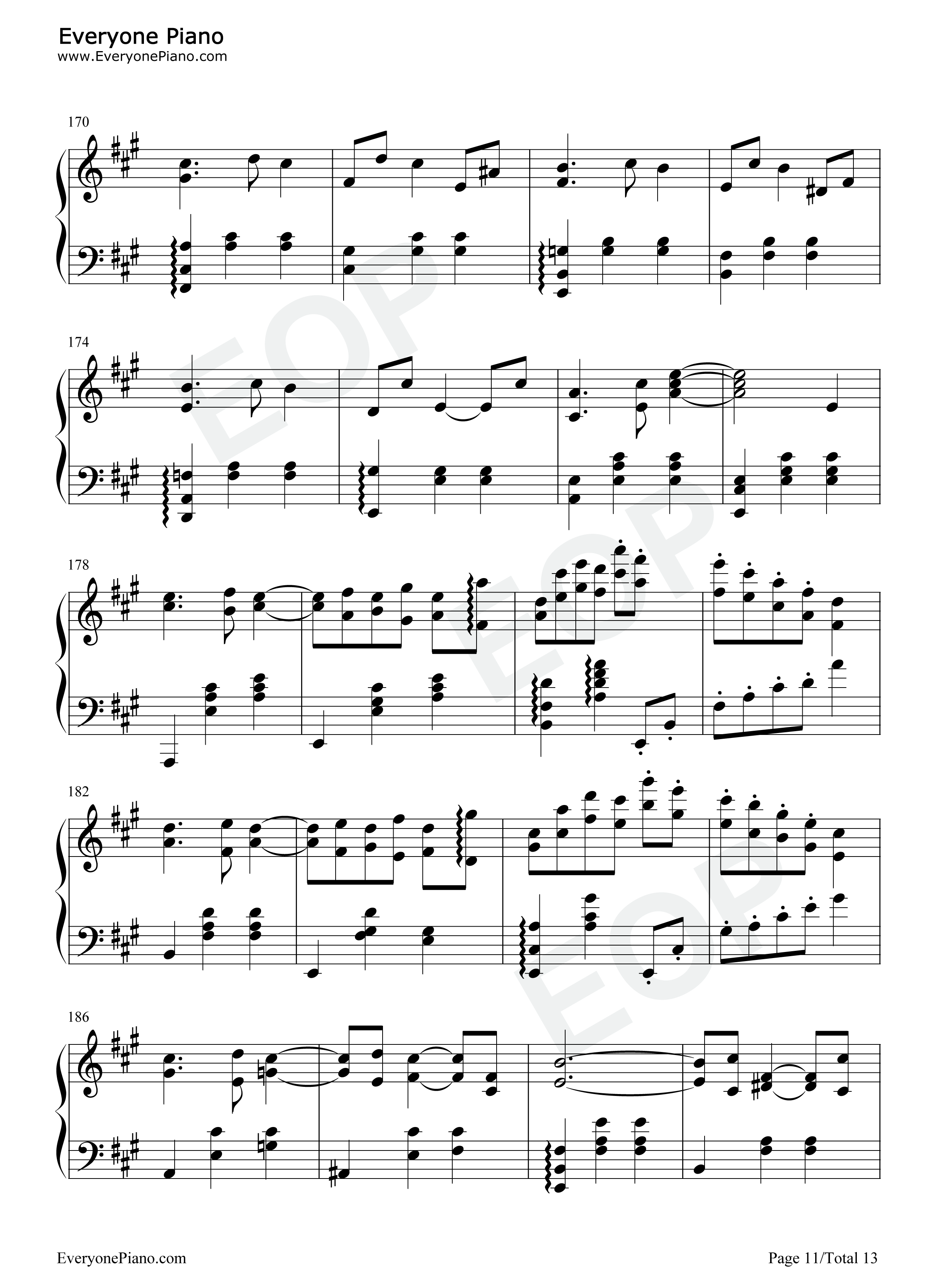 爱的忧伤钢琴谱_克莱斯勒