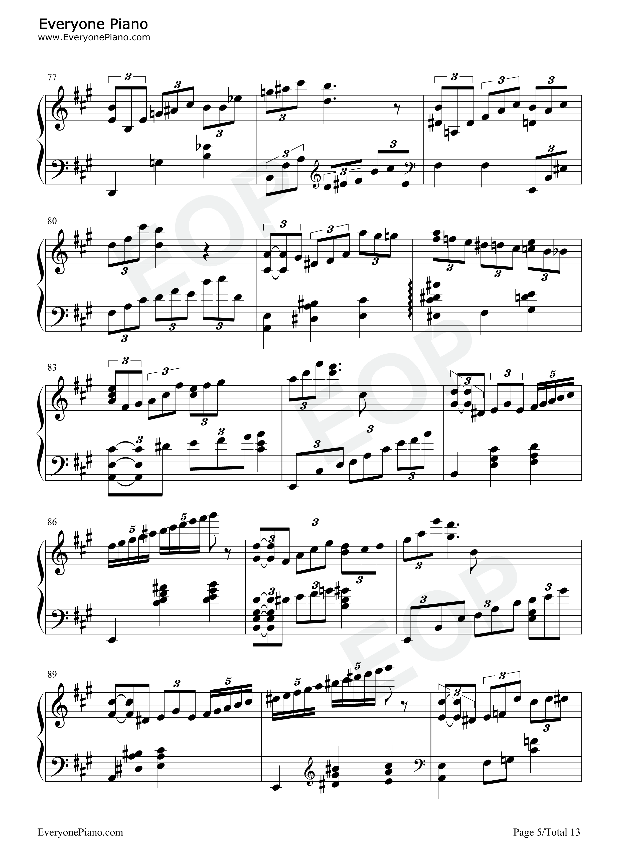 爱的忧伤钢琴谱_克莱斯勒