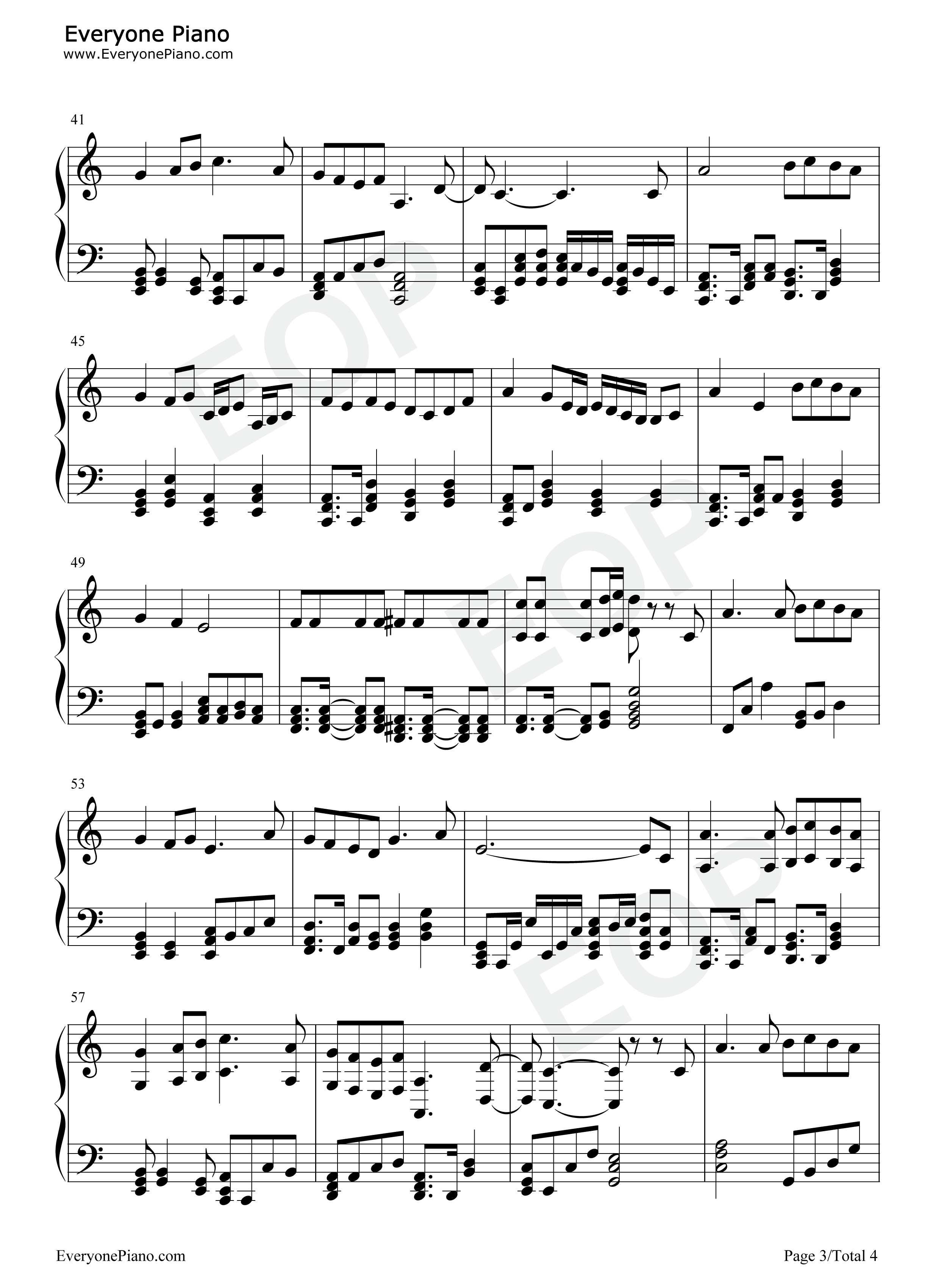 你我钢琴谱_马嘉祺_张真源_宋亚轩