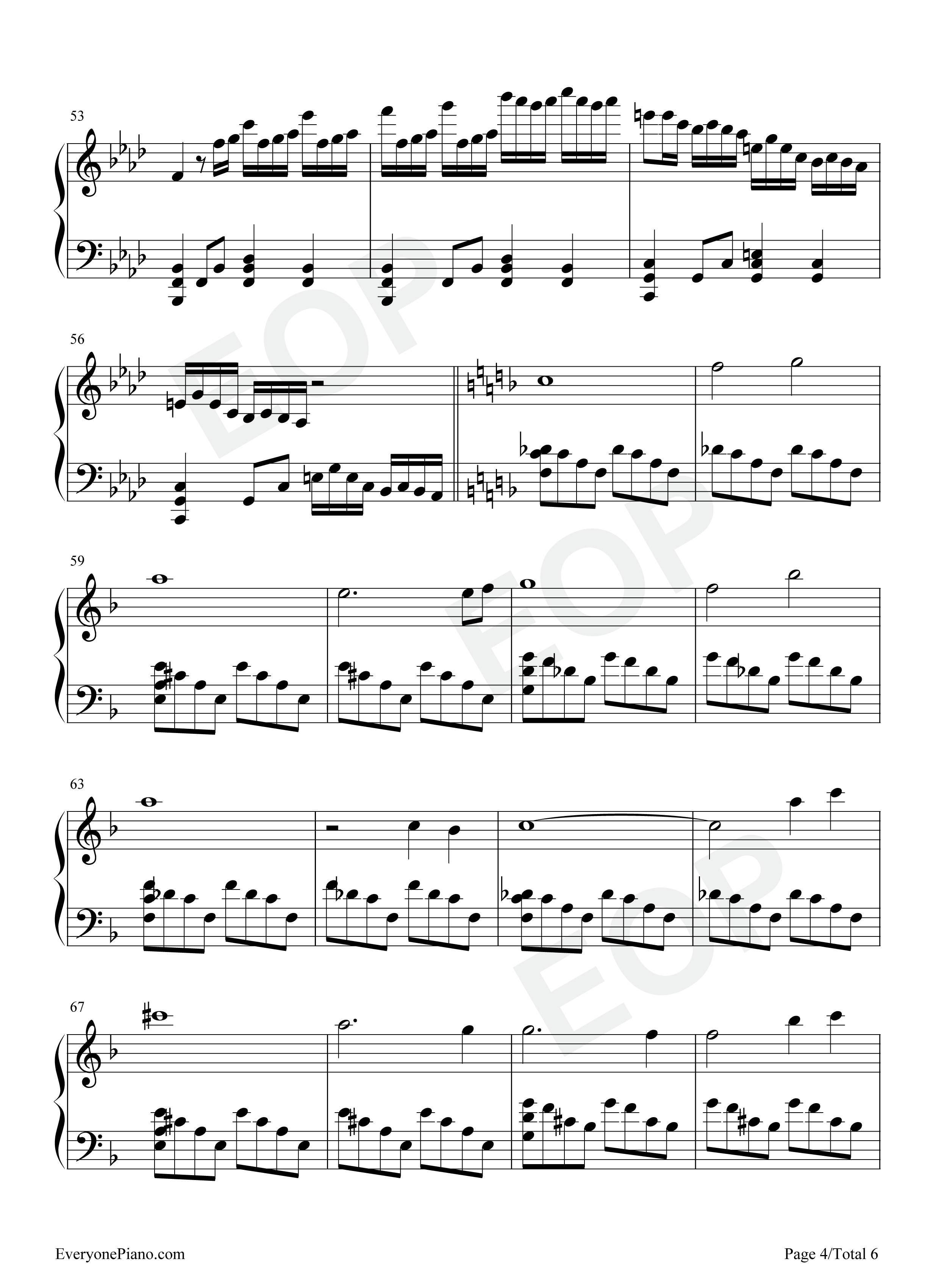 靠岸钢琴谱_刘宇