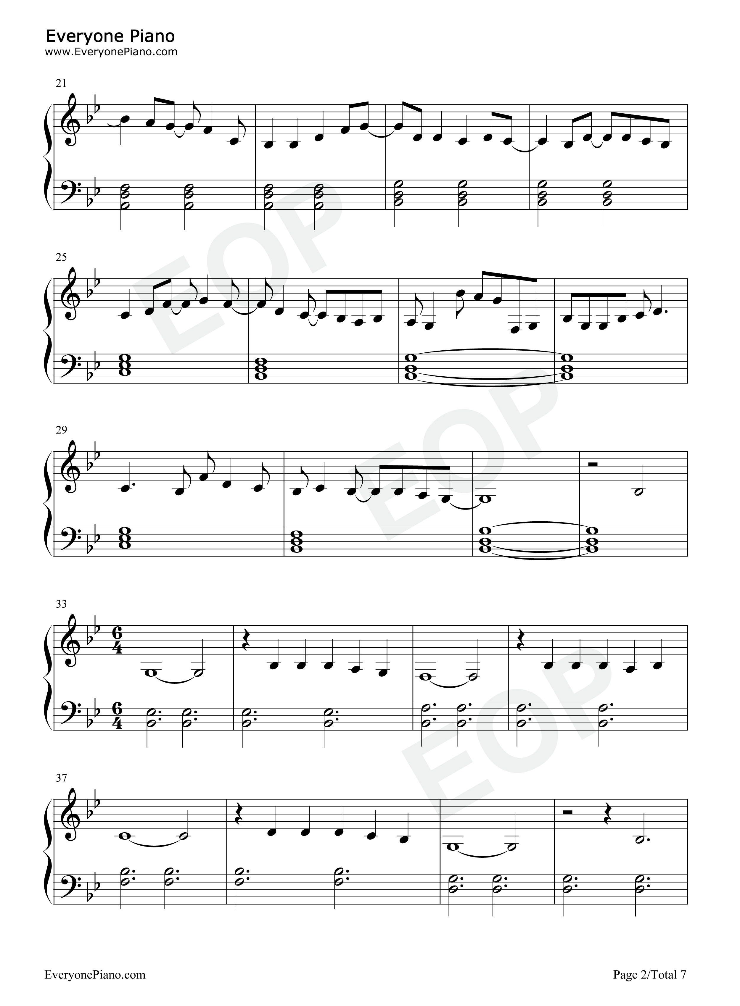 Film_Out钢琴谱_防弹少年团