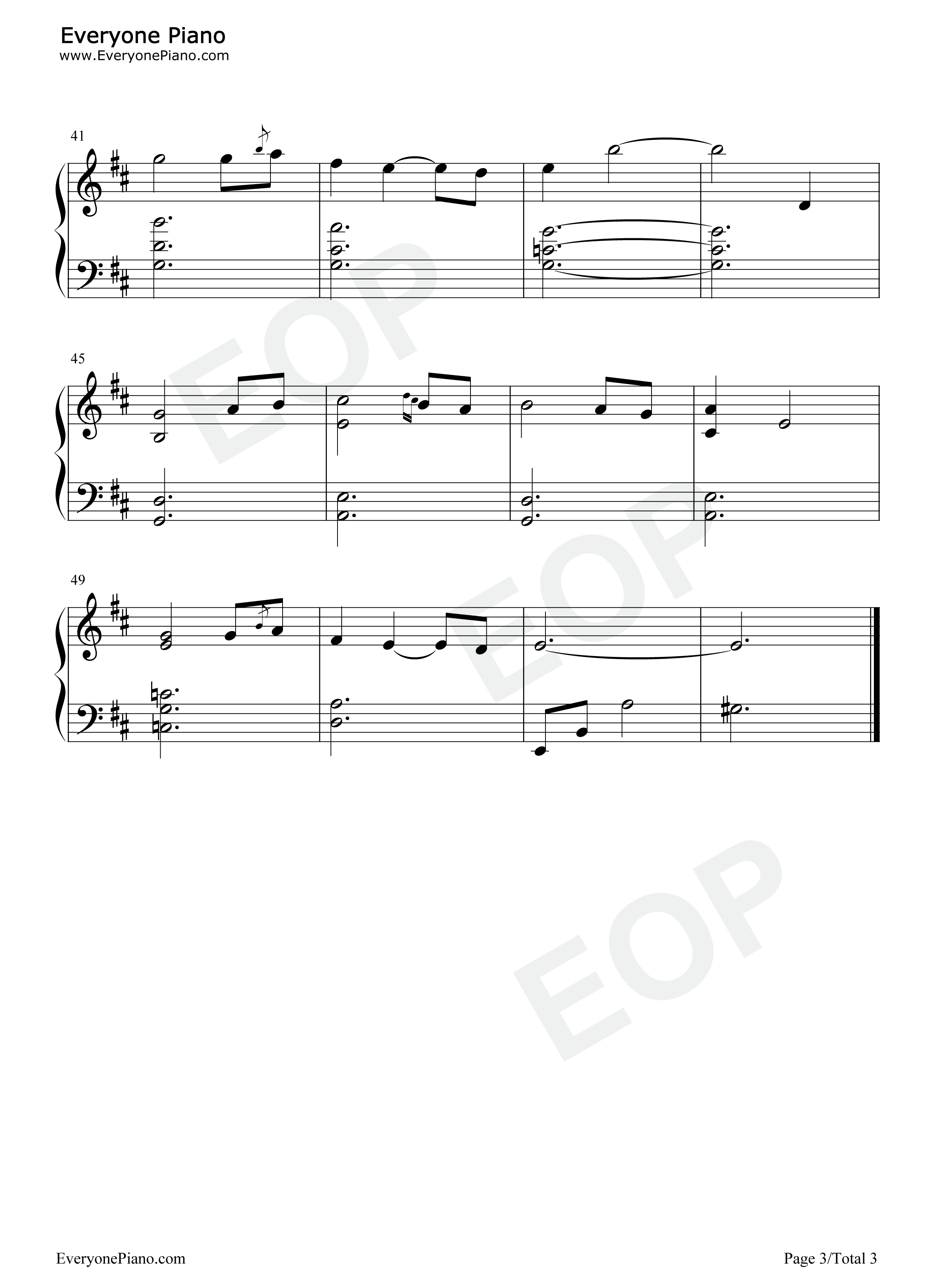 原神主题曲钢琴谱_陈致逸