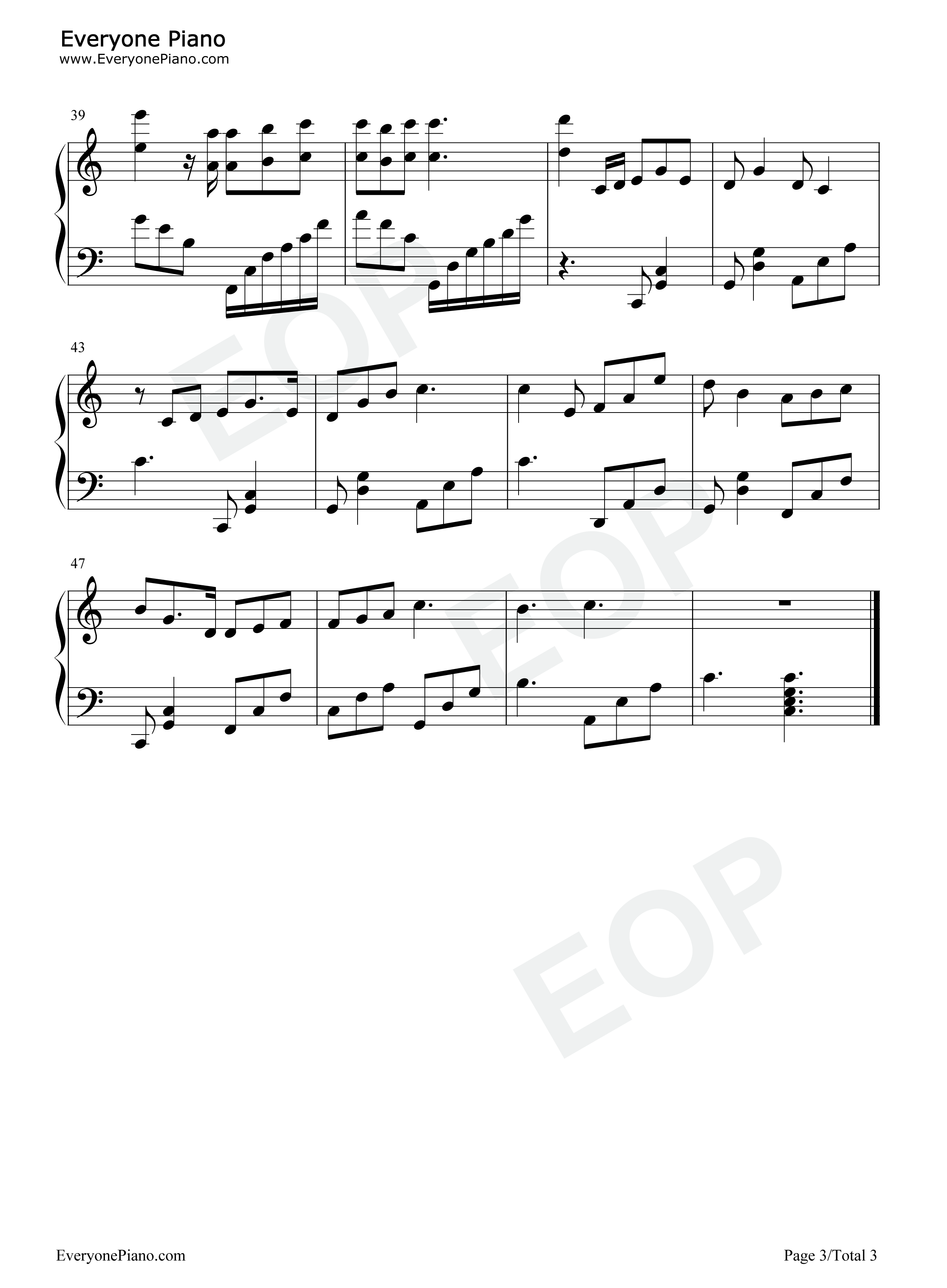 座位钢琴谱_金池