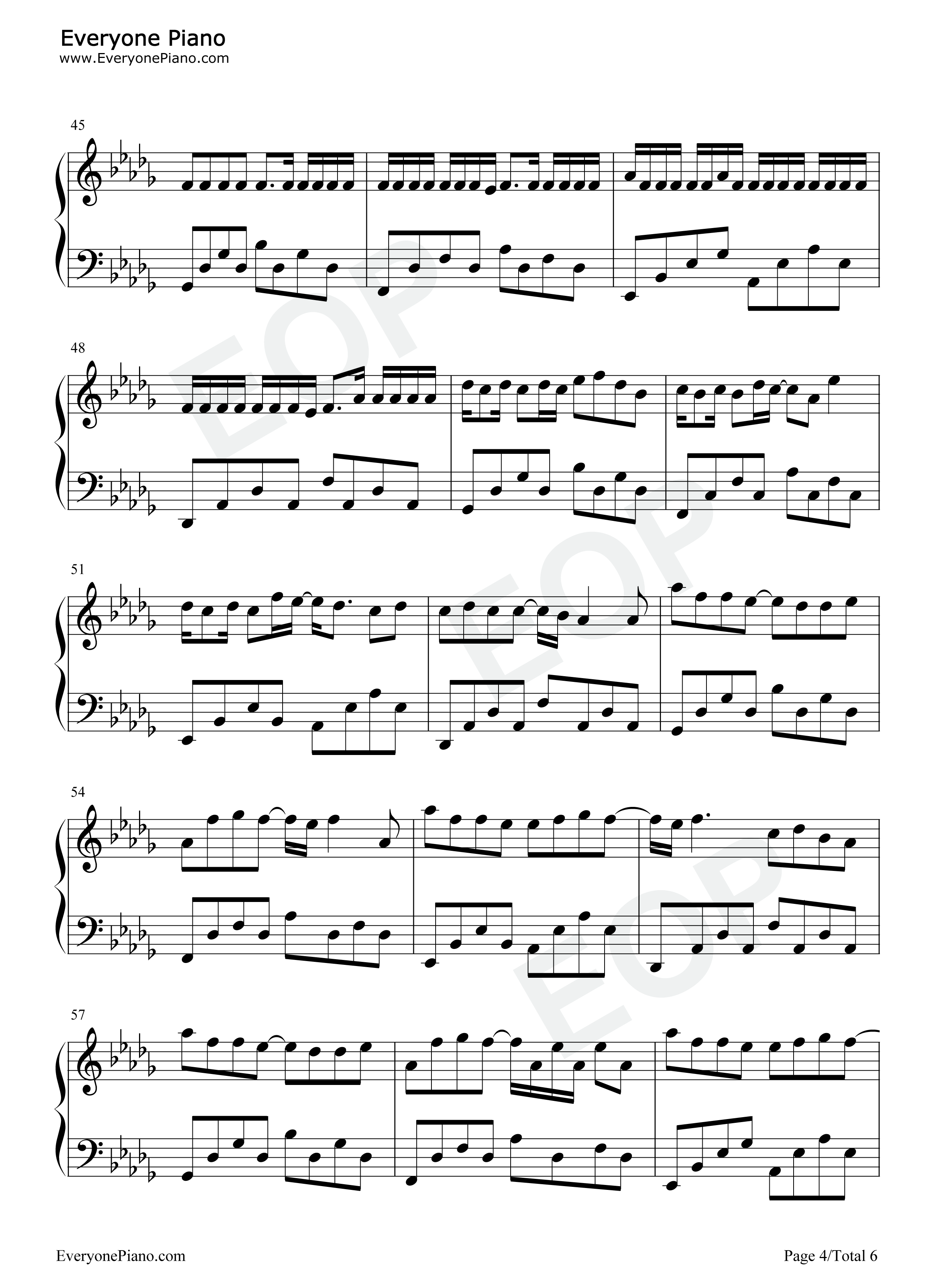 他只是经过钢琴谱_h3R3_高旭