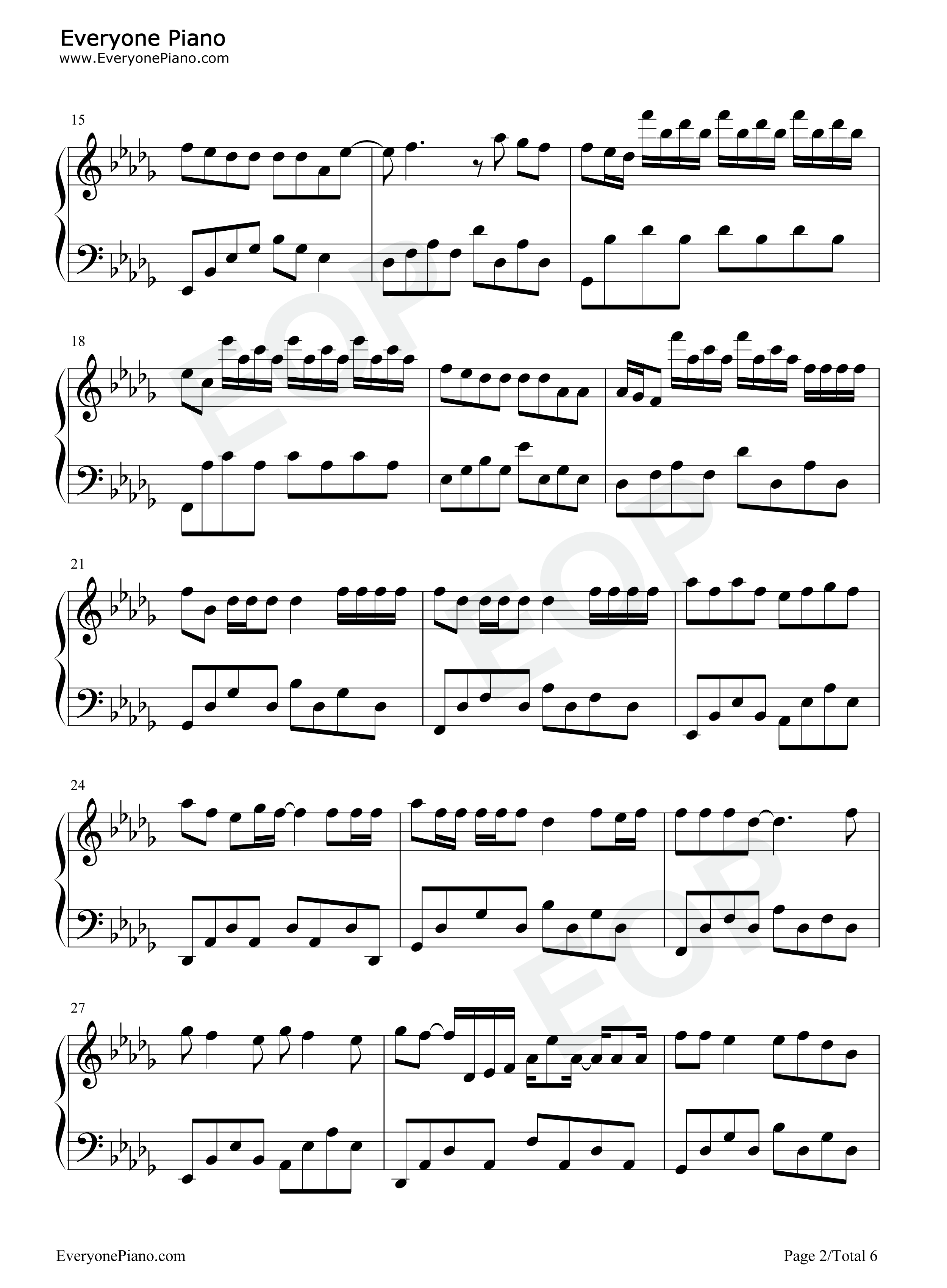 他只是经过钢琴谱_h3R3_高旭