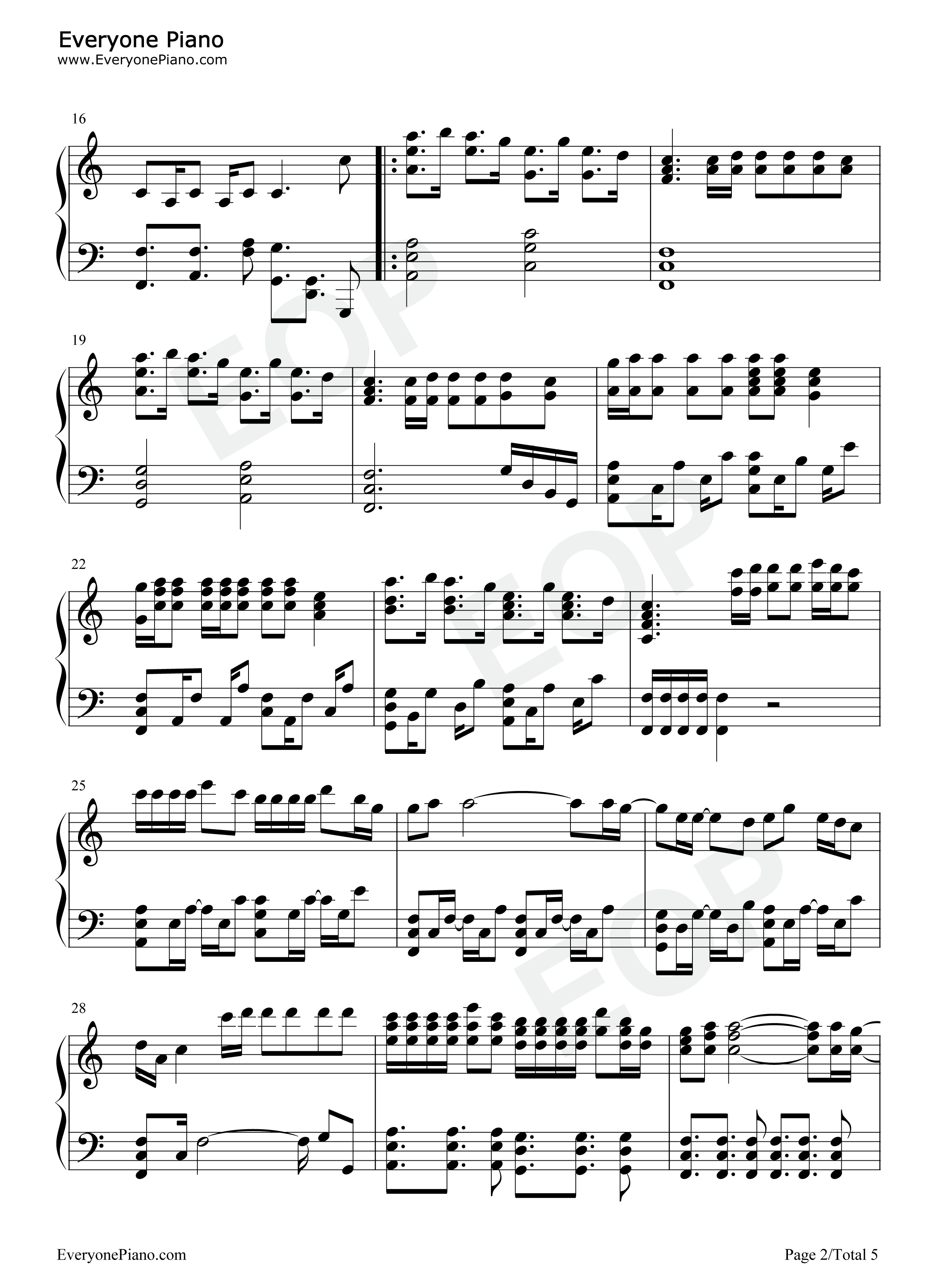 We_Are_Bulletproof_The_Eternal钢琴谱_防弹少年团