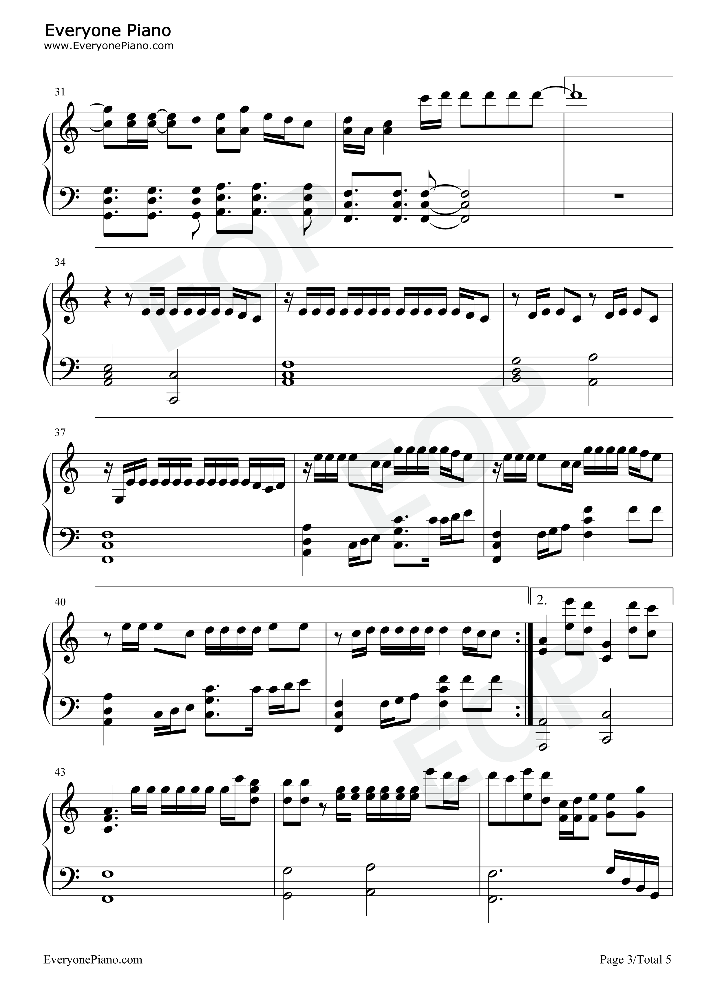 We_Are_Bulletproof_The_Eternal钢琴谱_防弹少年团