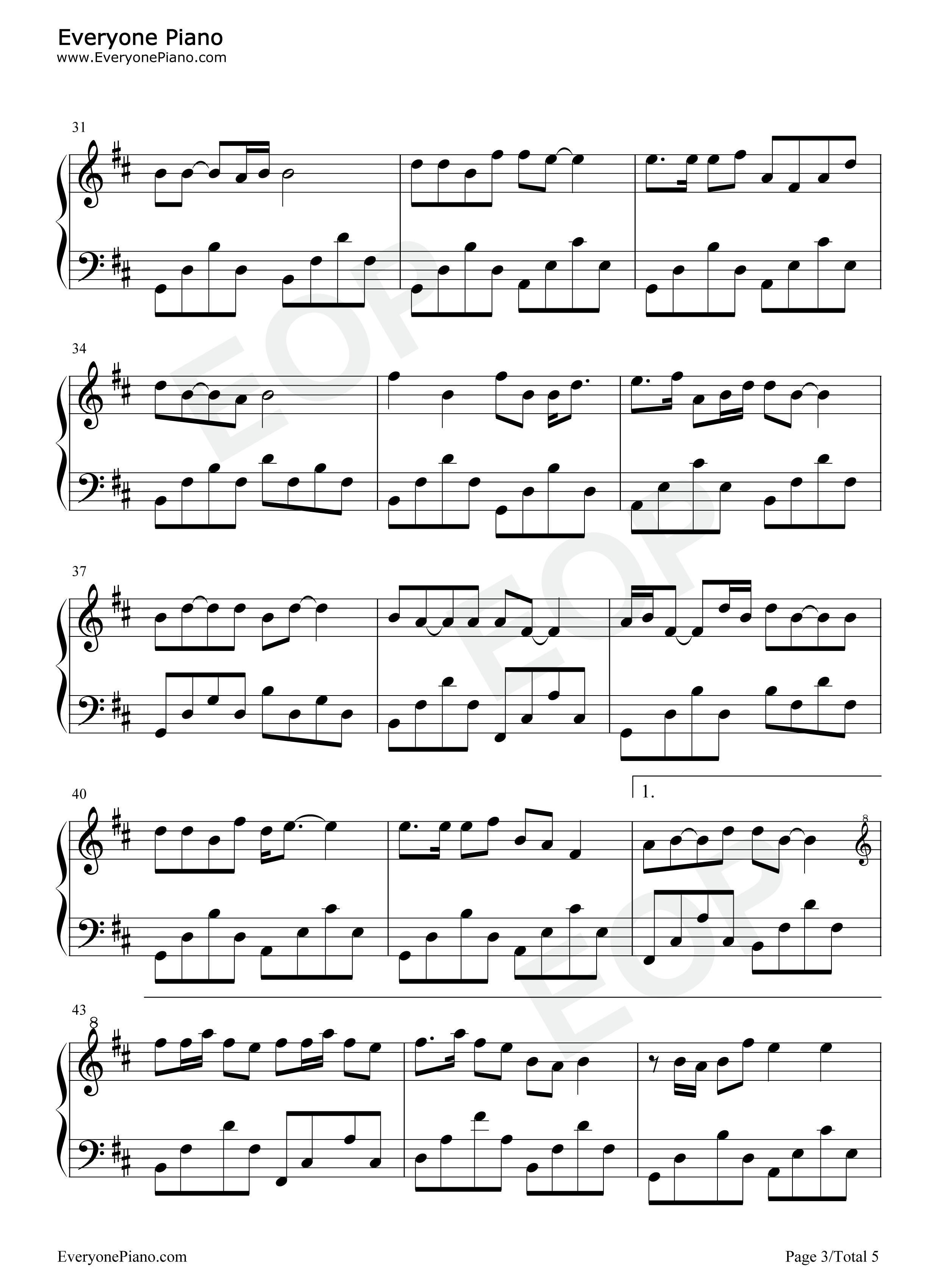 瞧我这眼神钢琴谱_金久哲