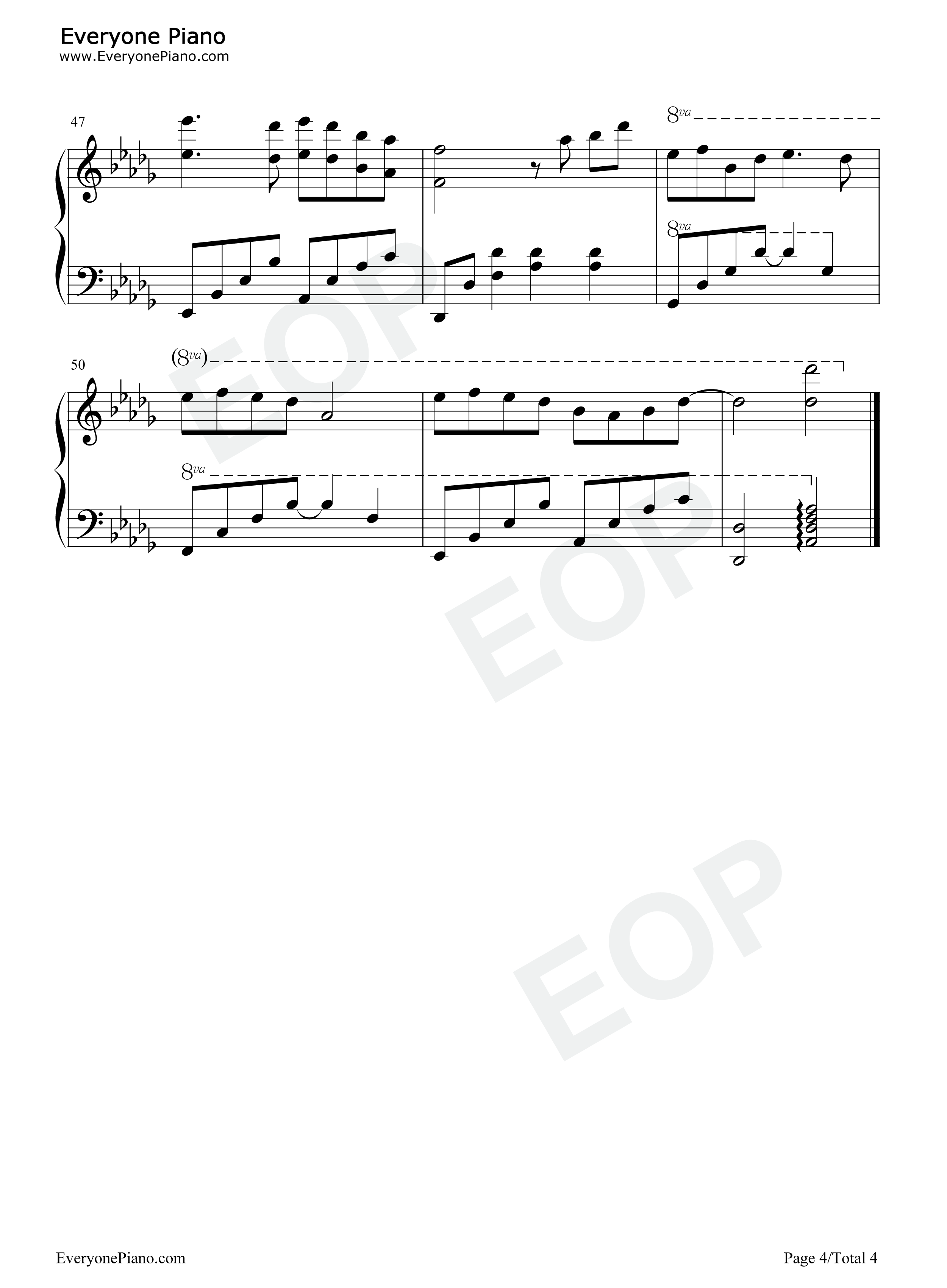 梦望断钢琴谱_东篱_Assen捷