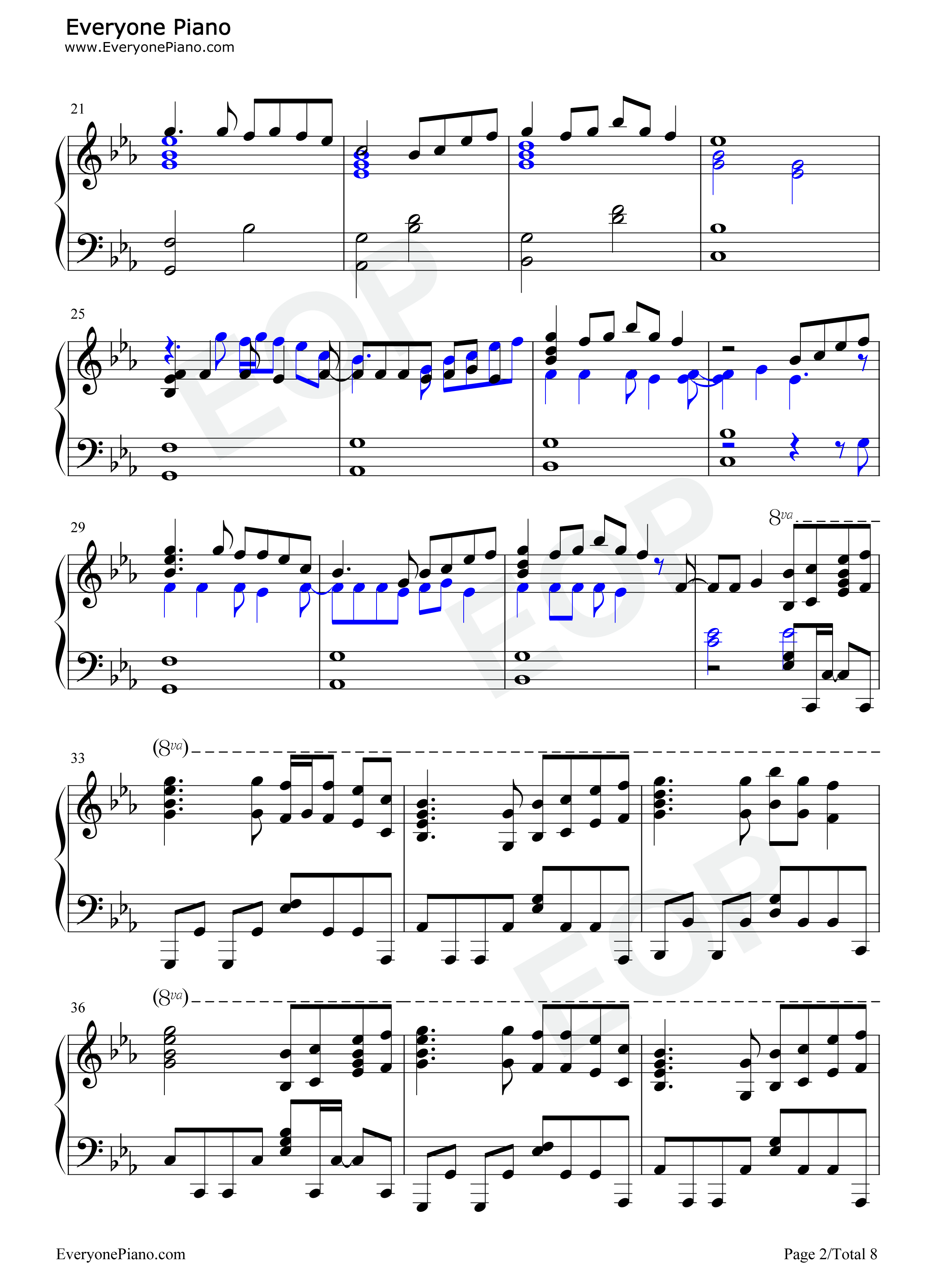 恋のうた钢琴谱_鬼头明里