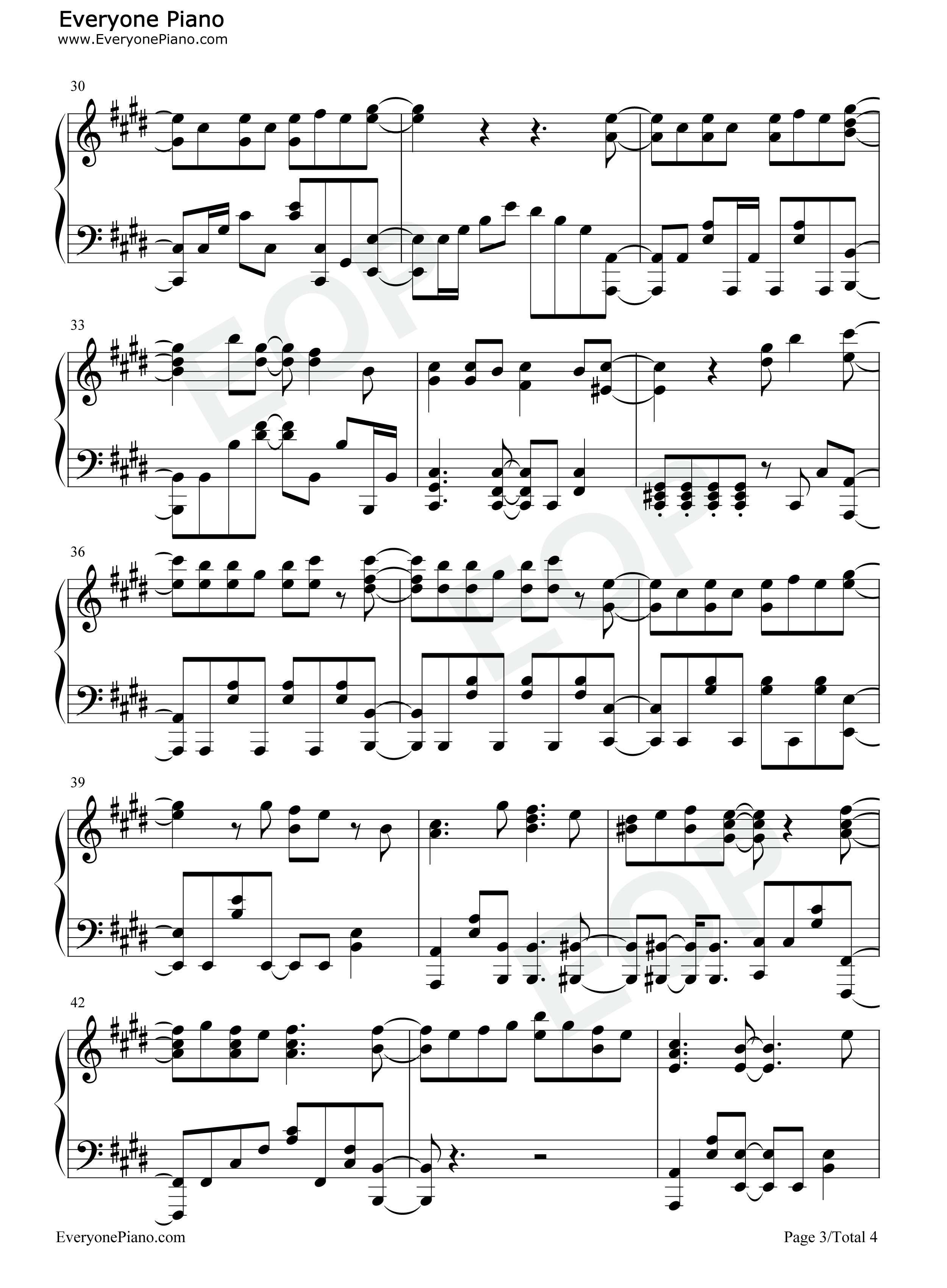 ストロボメモリー钢琴谱_内田真礼