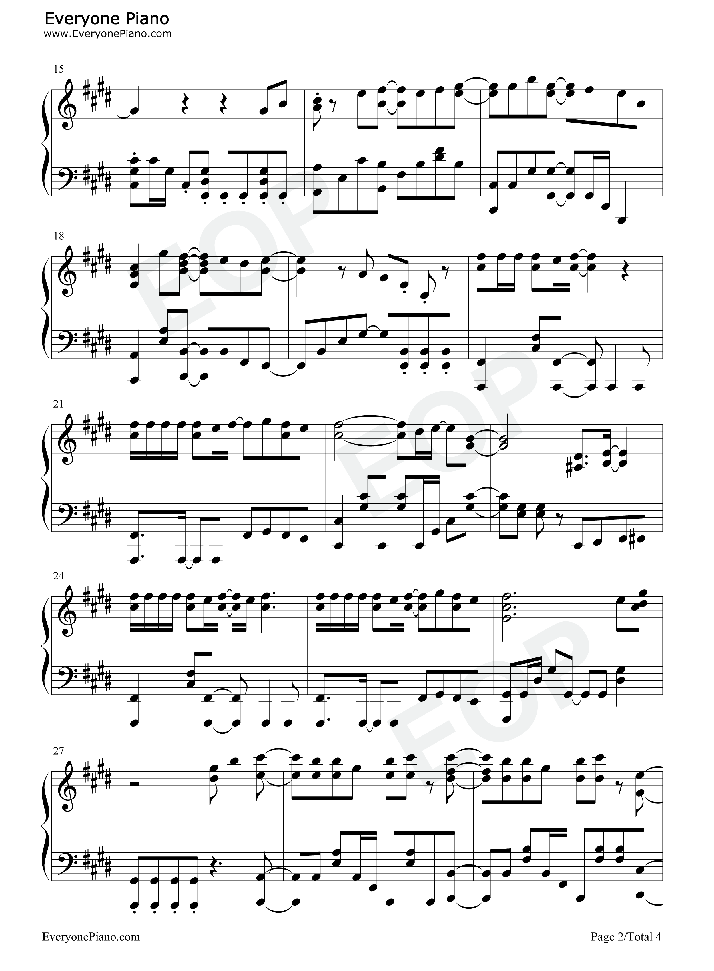 ストロボメモリー钢琴谱_内田真礼