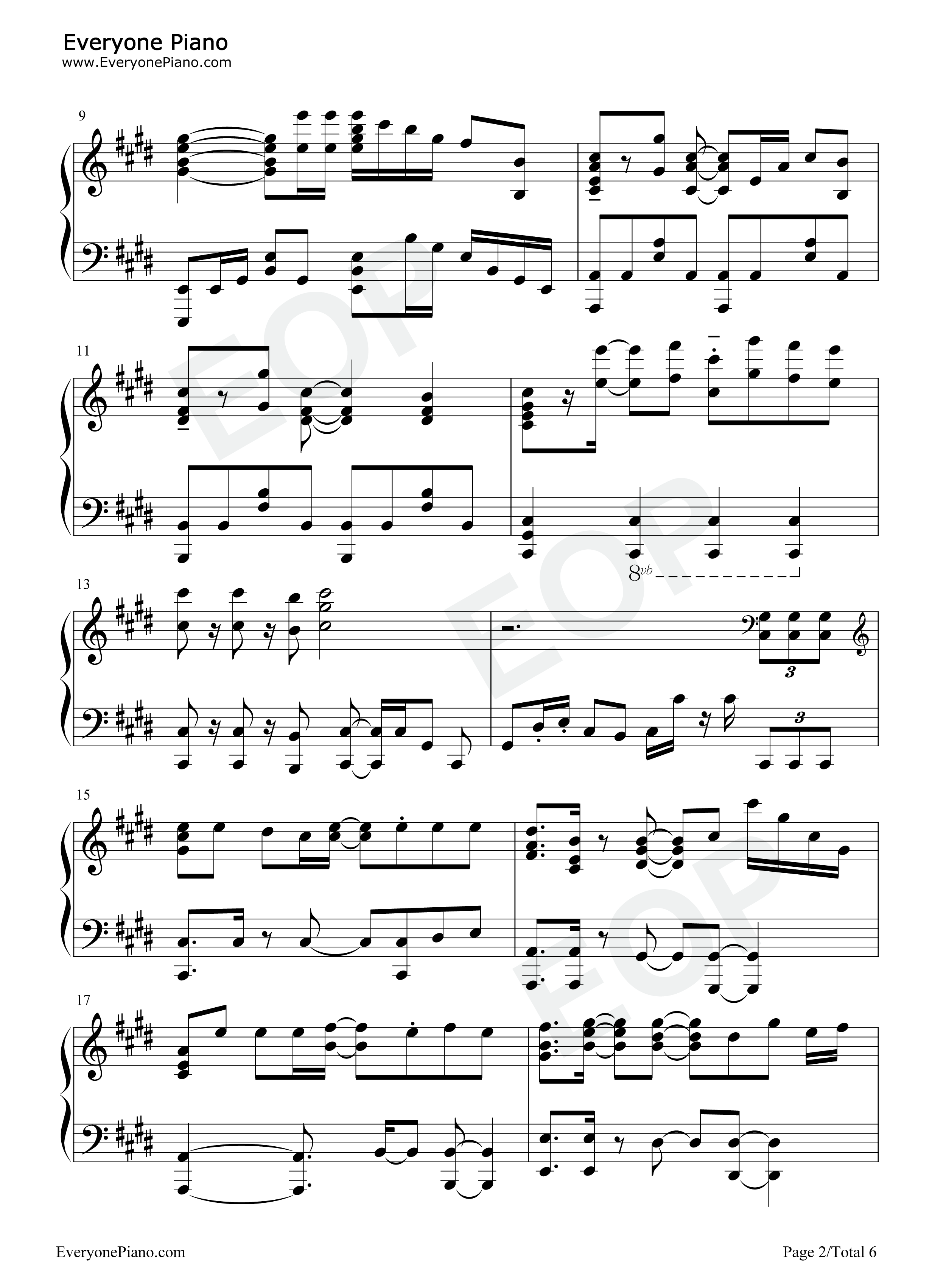 Against钢琴谱_石原夏织