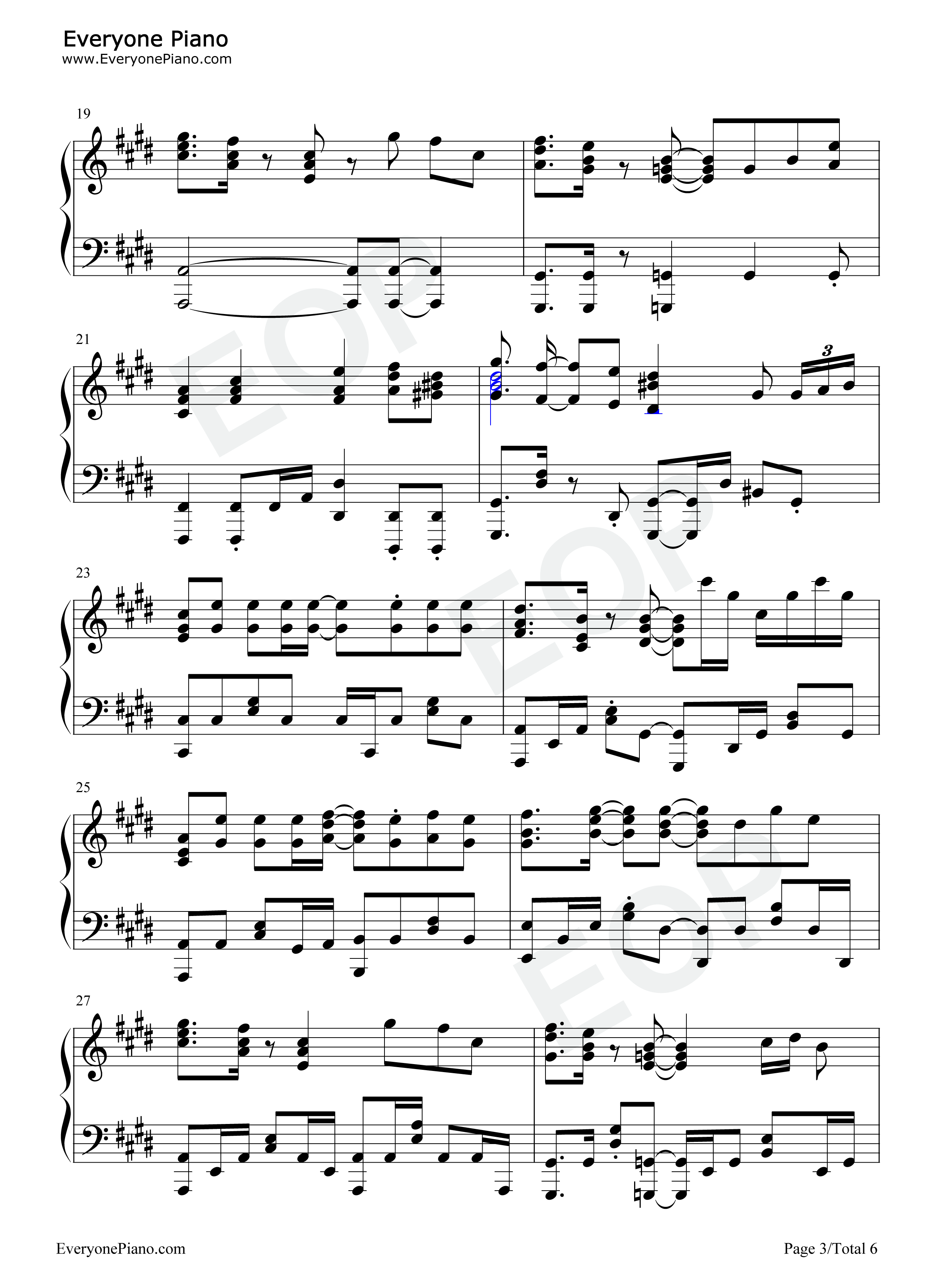 Against钢琴谱_石原夏织