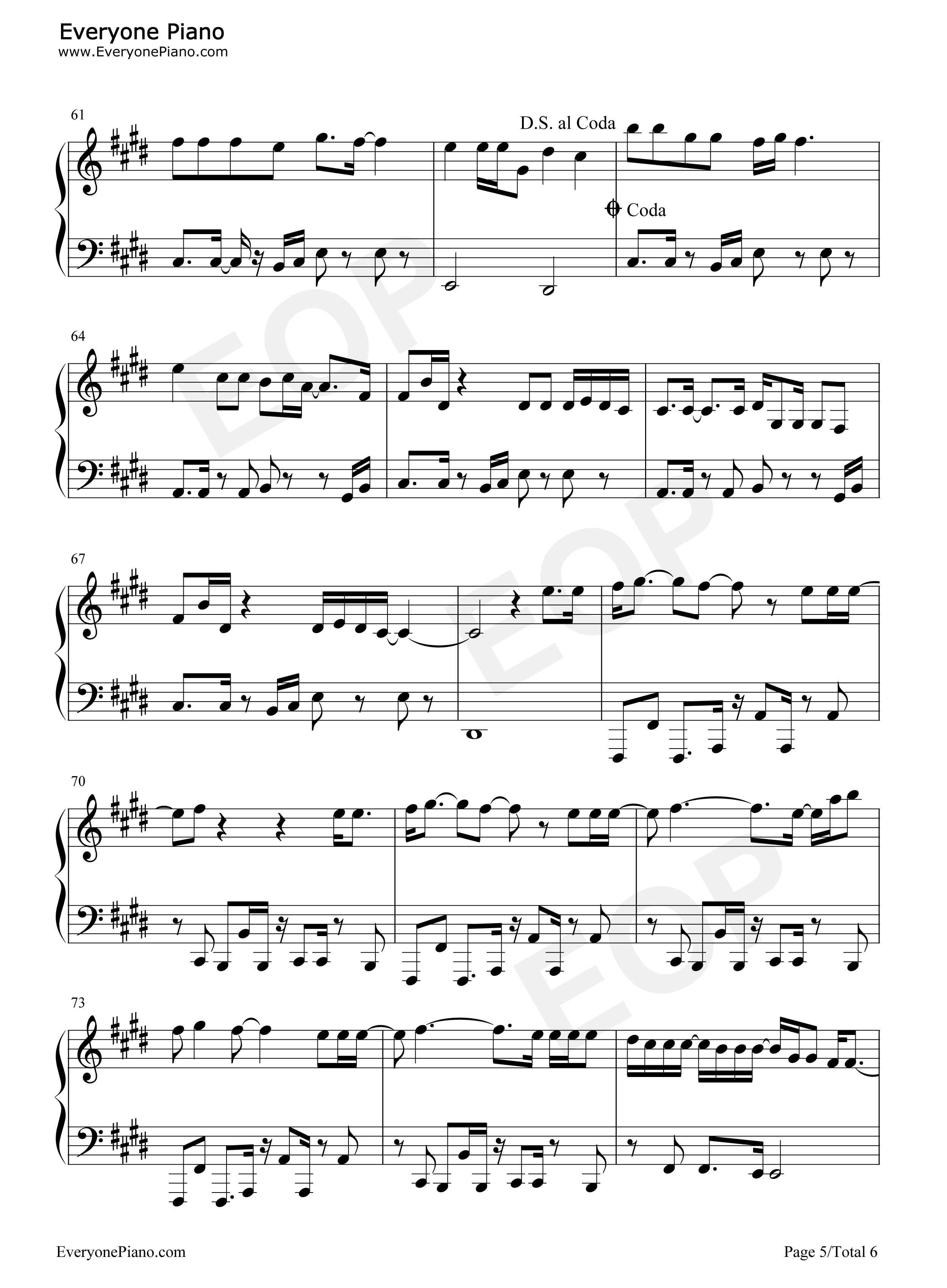 Higher钢琴谱_Clean_Bandit_Iann_Dior