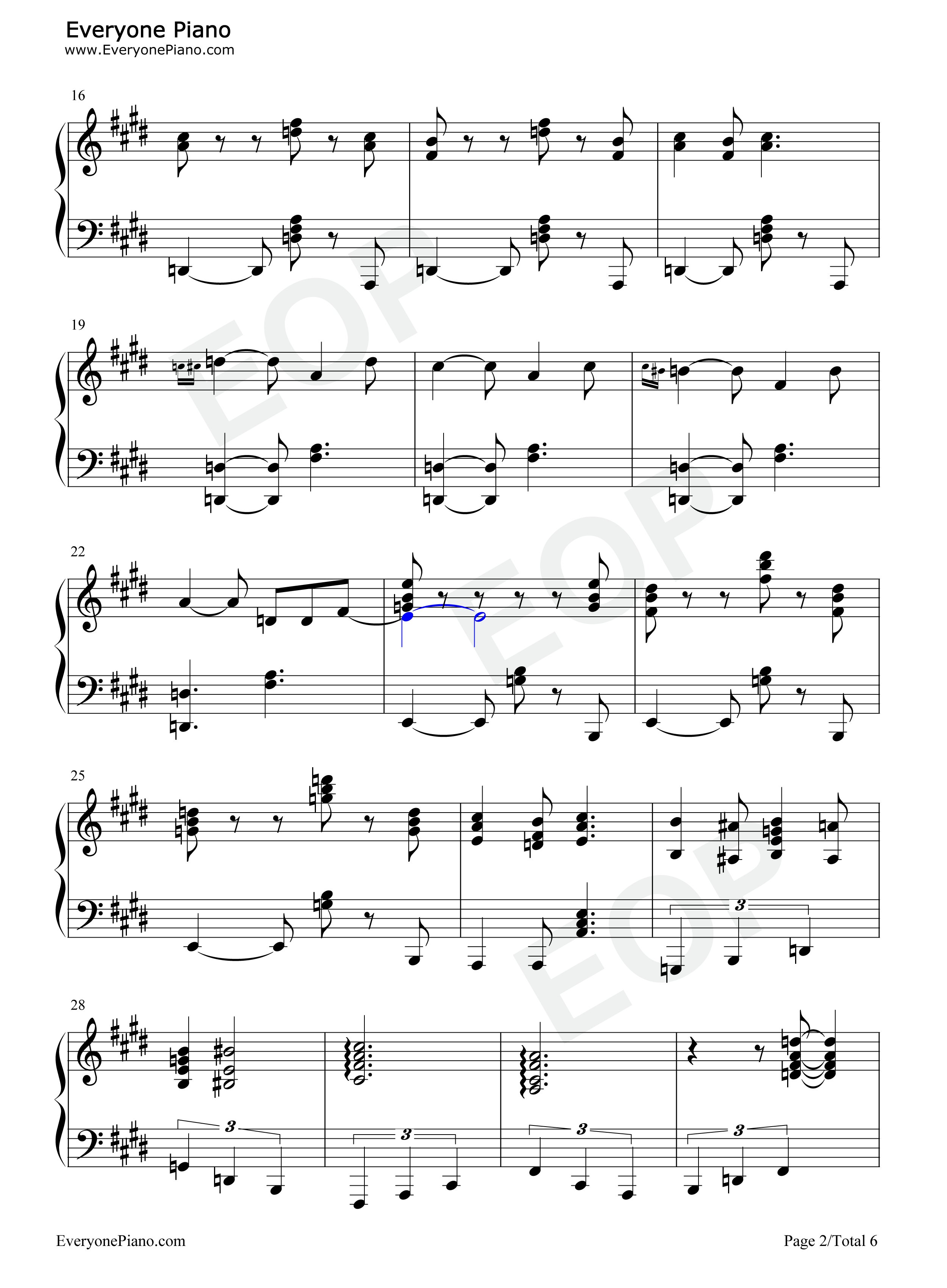 君は天然色钢琴谱_大泷咏一